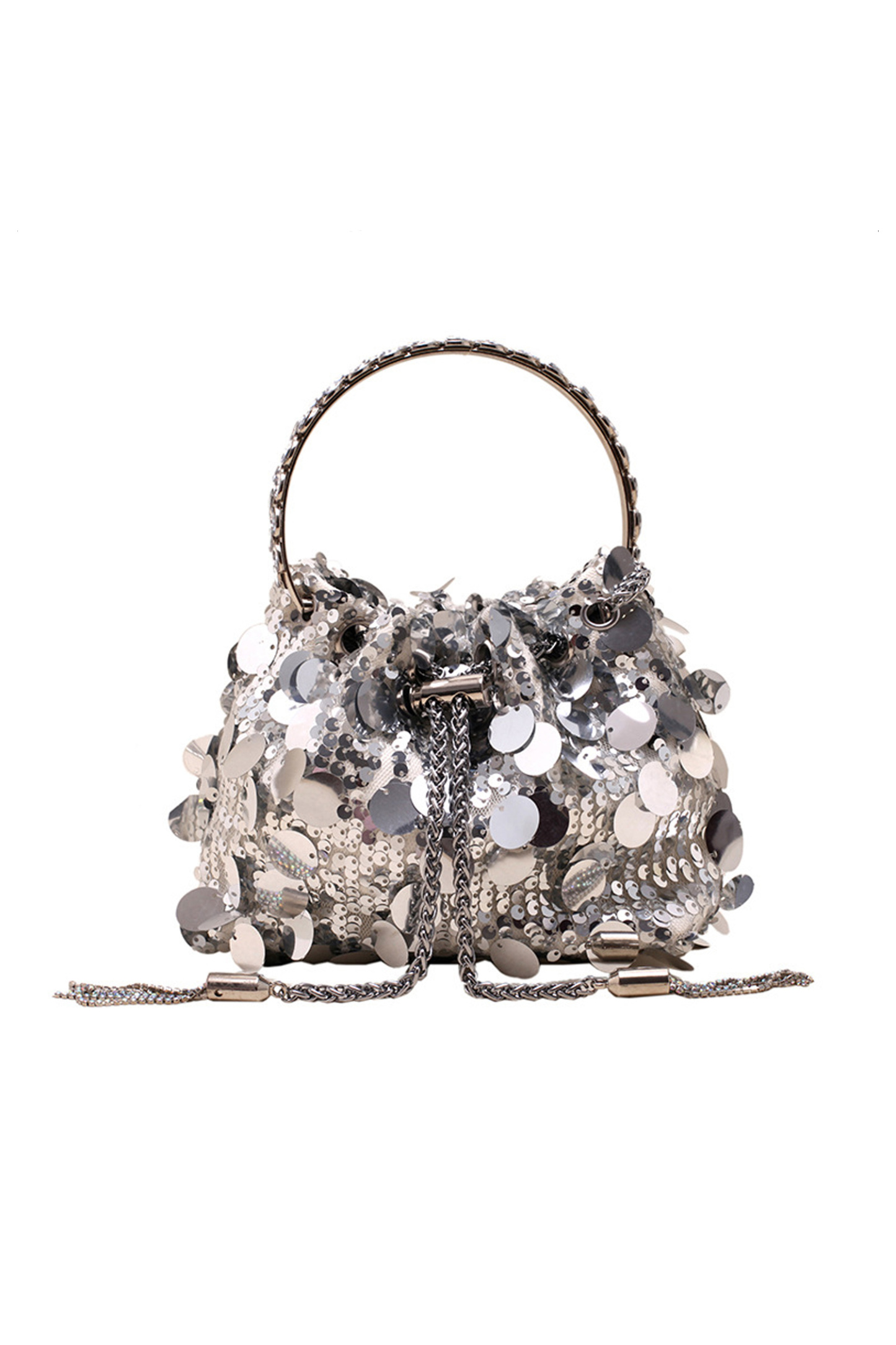 Herman Silver Sequins Bag