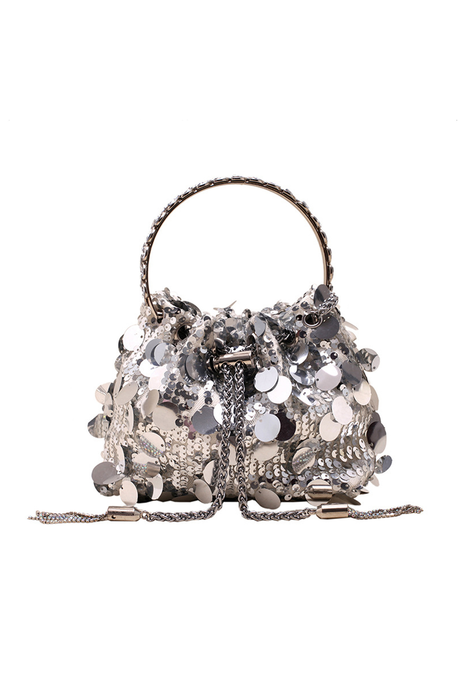 Herman Silver Sequins Bag