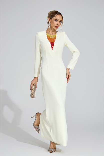 Beat Ivory Diamond Maxi Dress