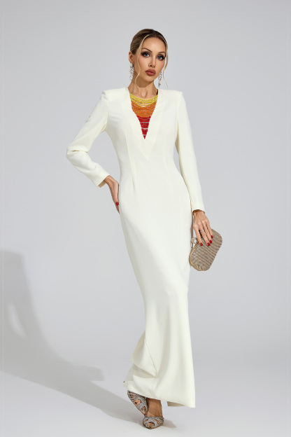 Beat Ivory Diamond Maxi Dress