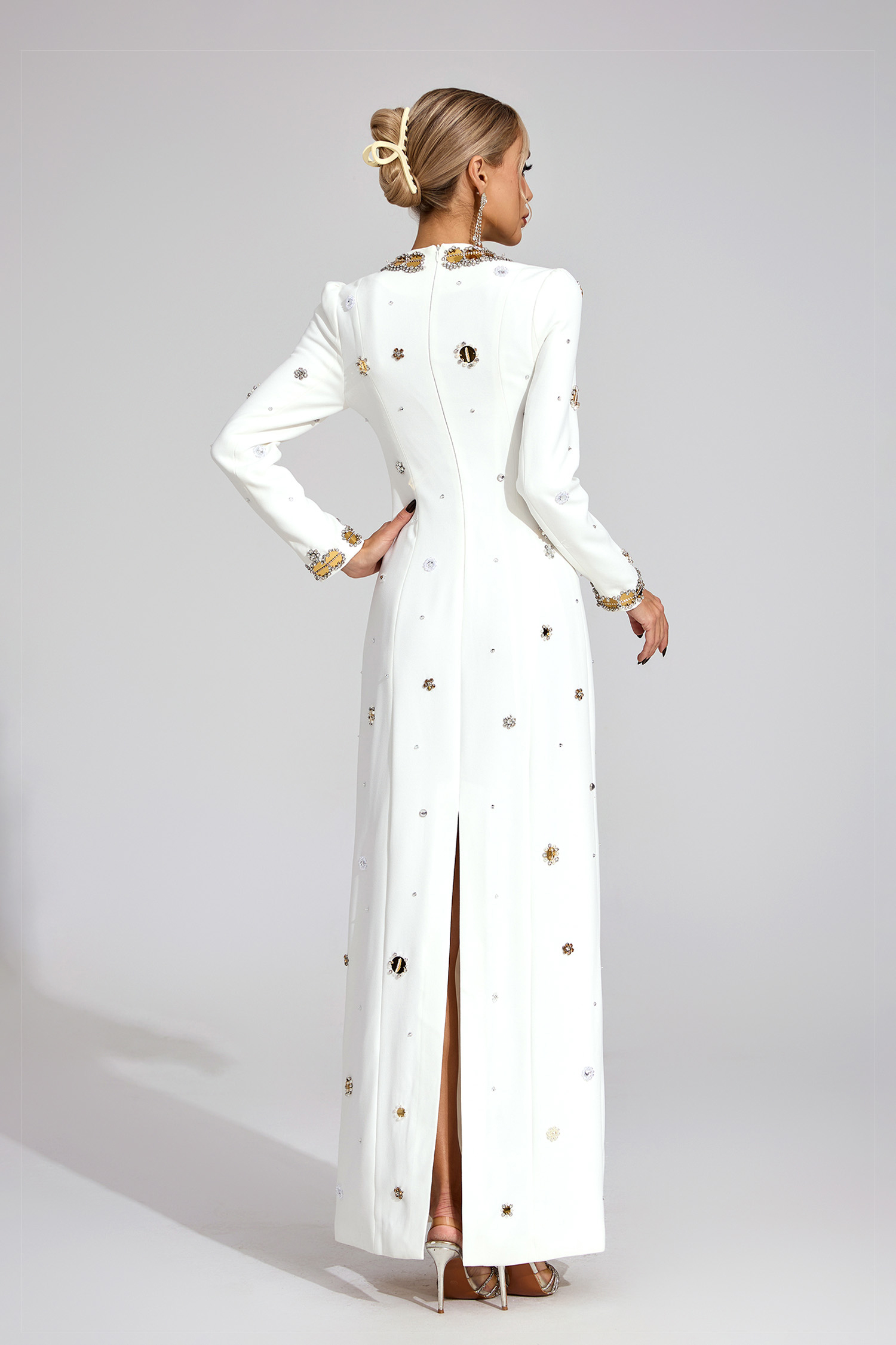  Spire White Star Maxi Dress