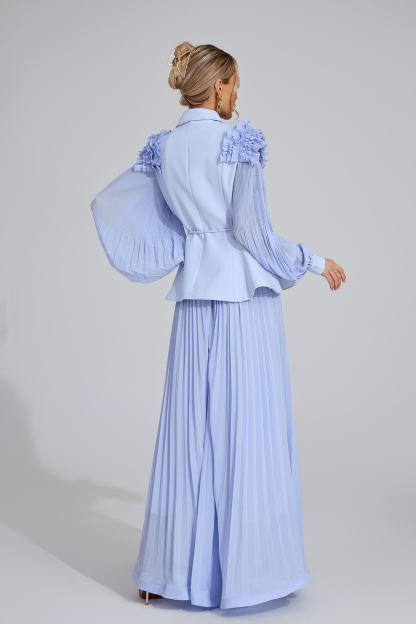 Reach Light Blue Flounce Two-Piece Set