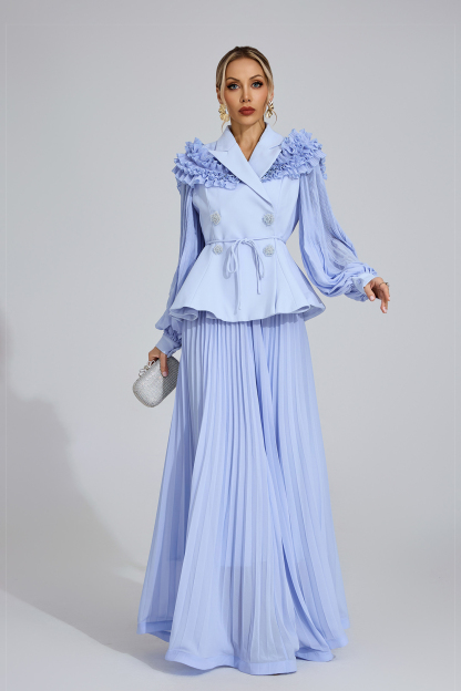 Reach Light Blue Flounce Two-Piece Set