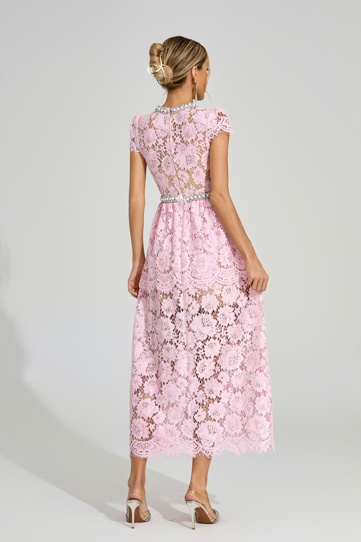 Connor Pink Lace Madi Dress