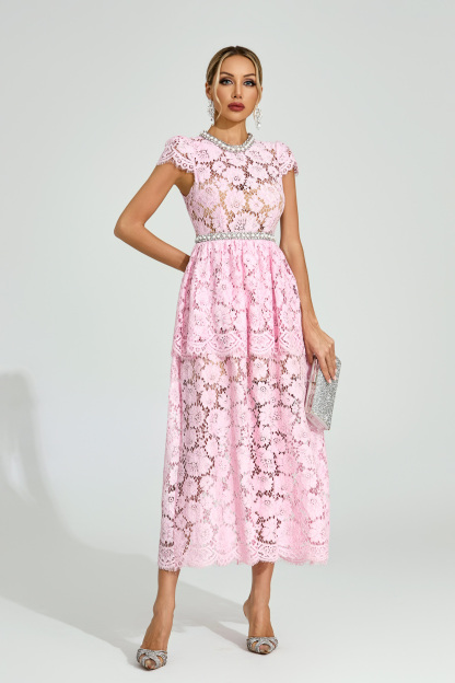 Connor Pink Lace Madi Dress