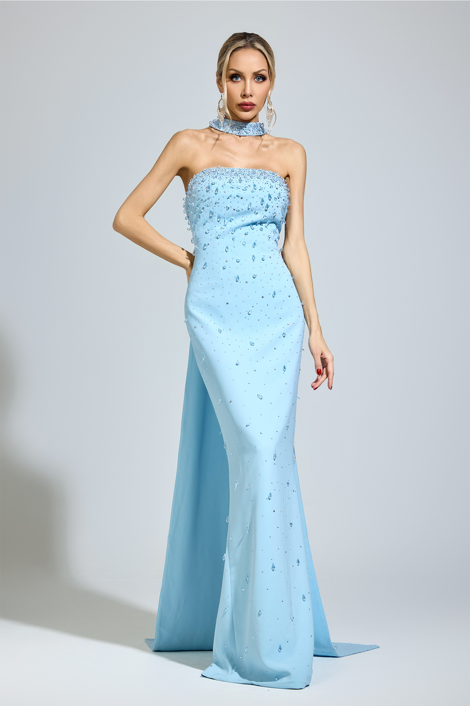 Dostoevsky Blue Evening Gown