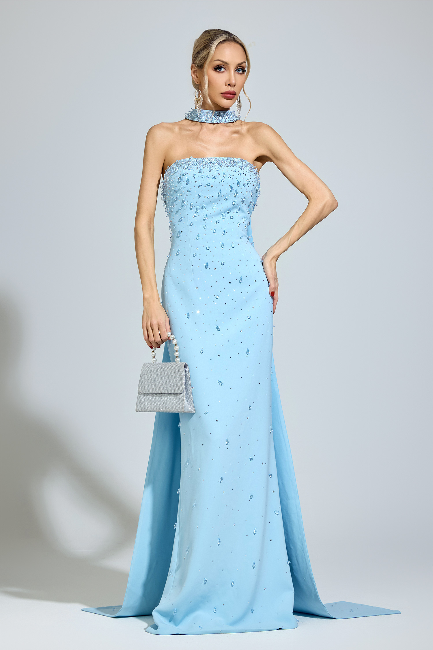 Dostoevsky Blue Evening Gown