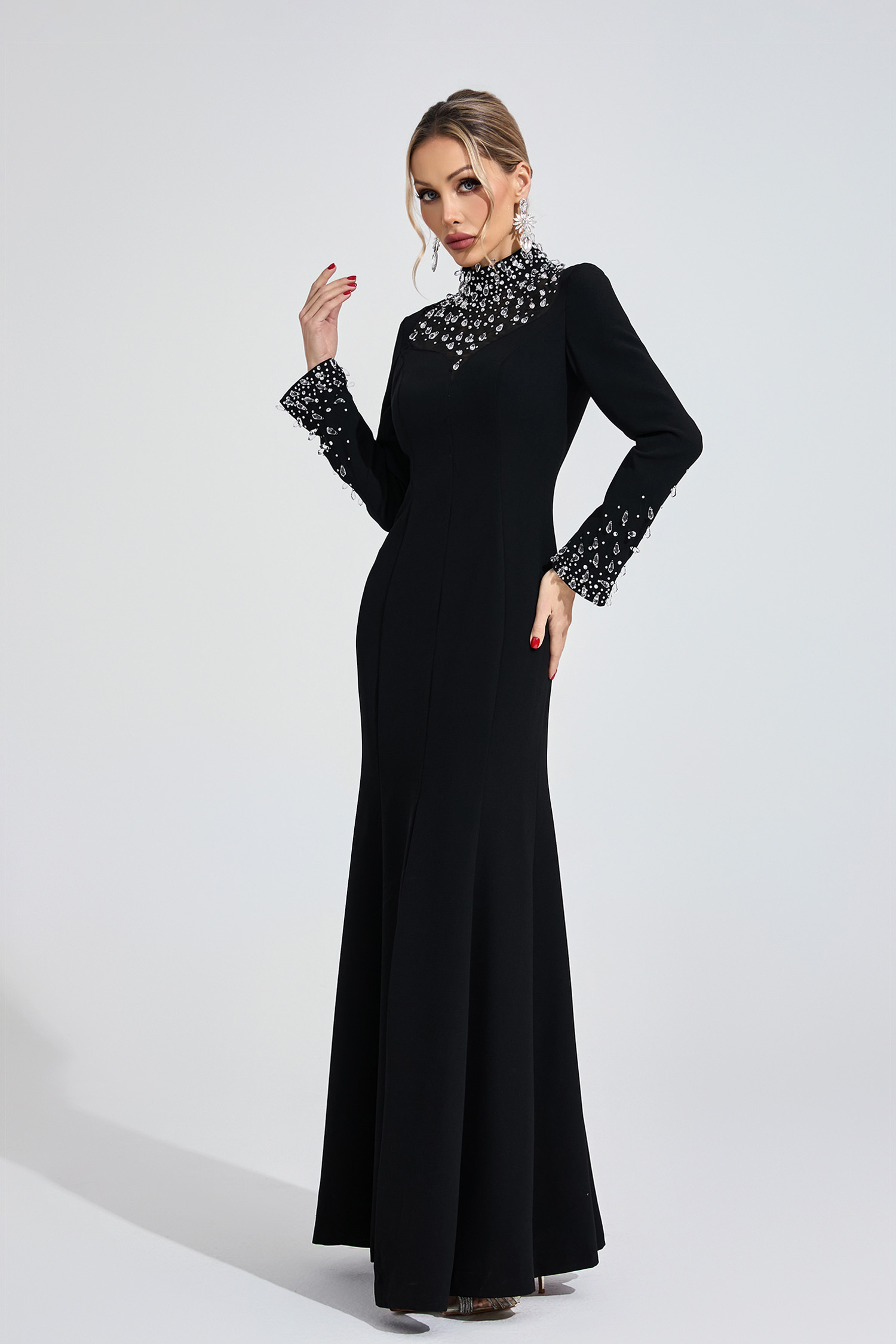 Jewel Black Diamond Maxi Dress