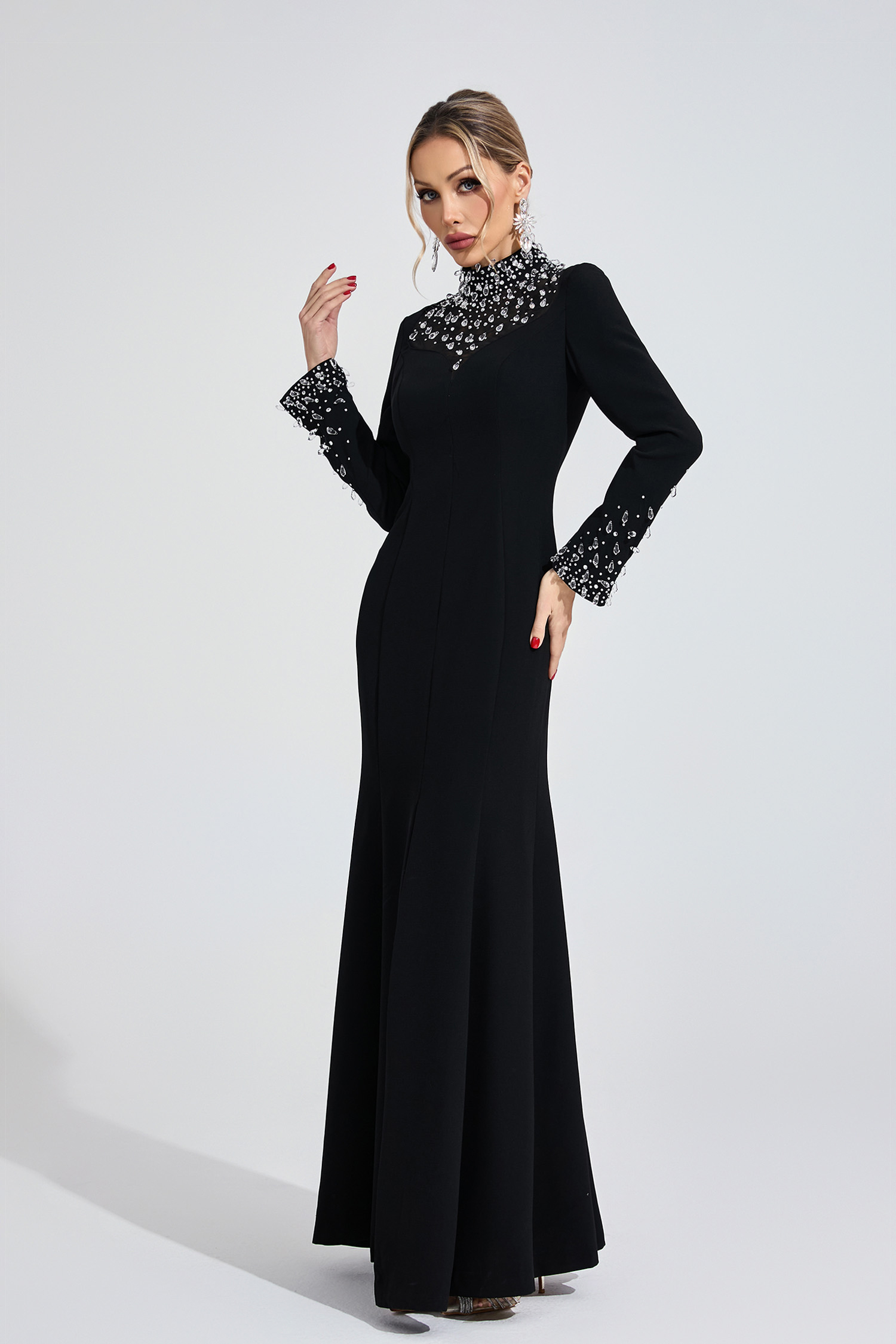 Jewel Black Diamond Maxi Dress