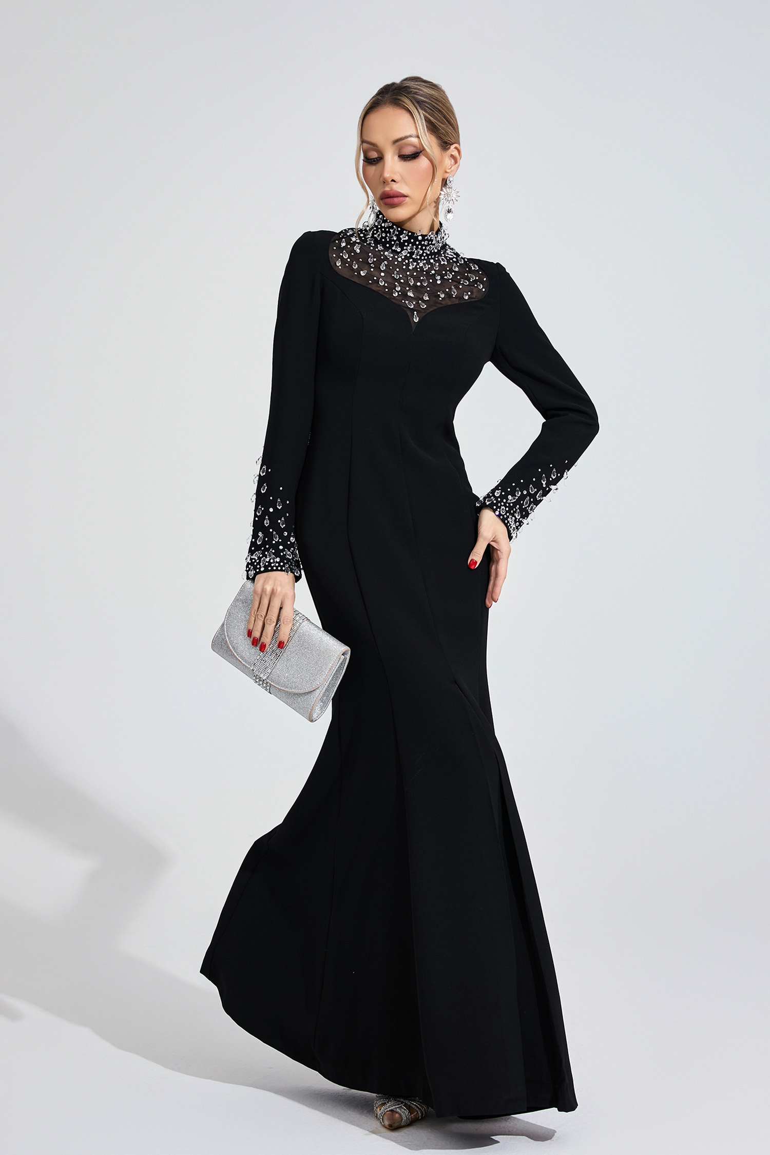 Jewel Black Diamond Maxi Dress
