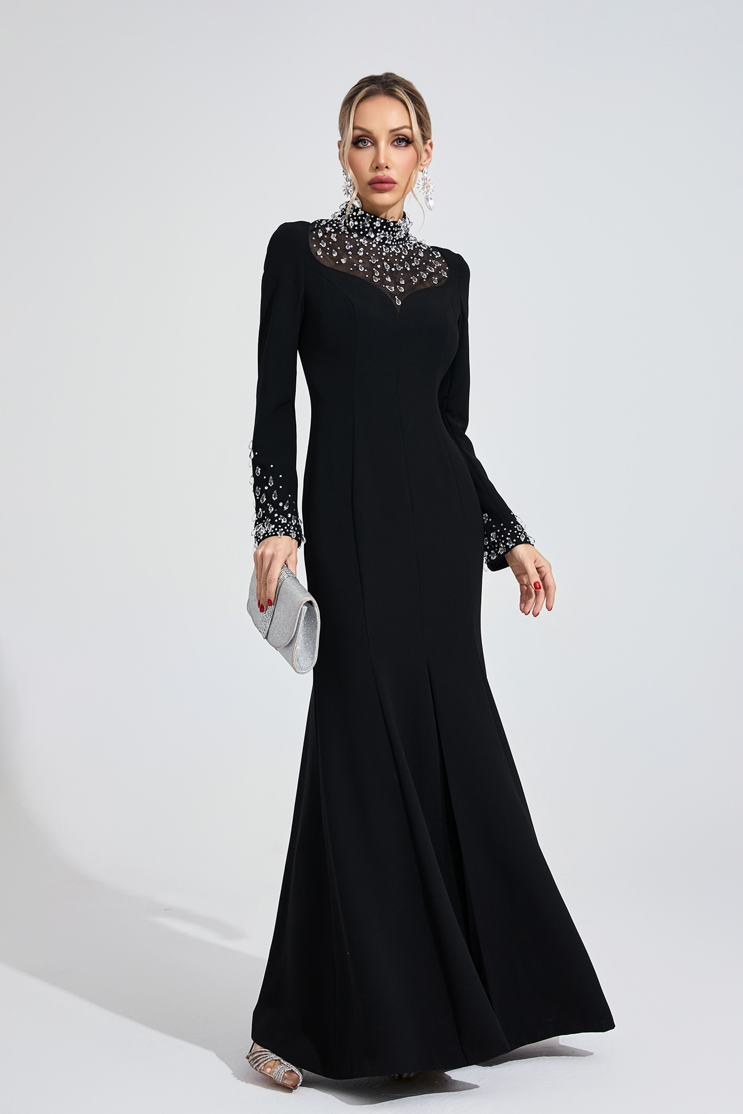 Jewel Black Diamond Maxi Dress