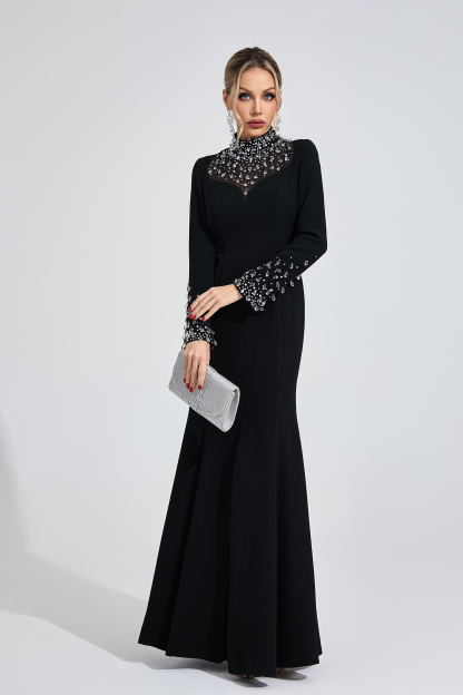 Jewel Black Diamond Maxi Dress