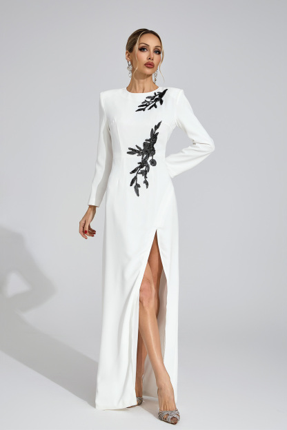 Bond White Floral Maxi Dress