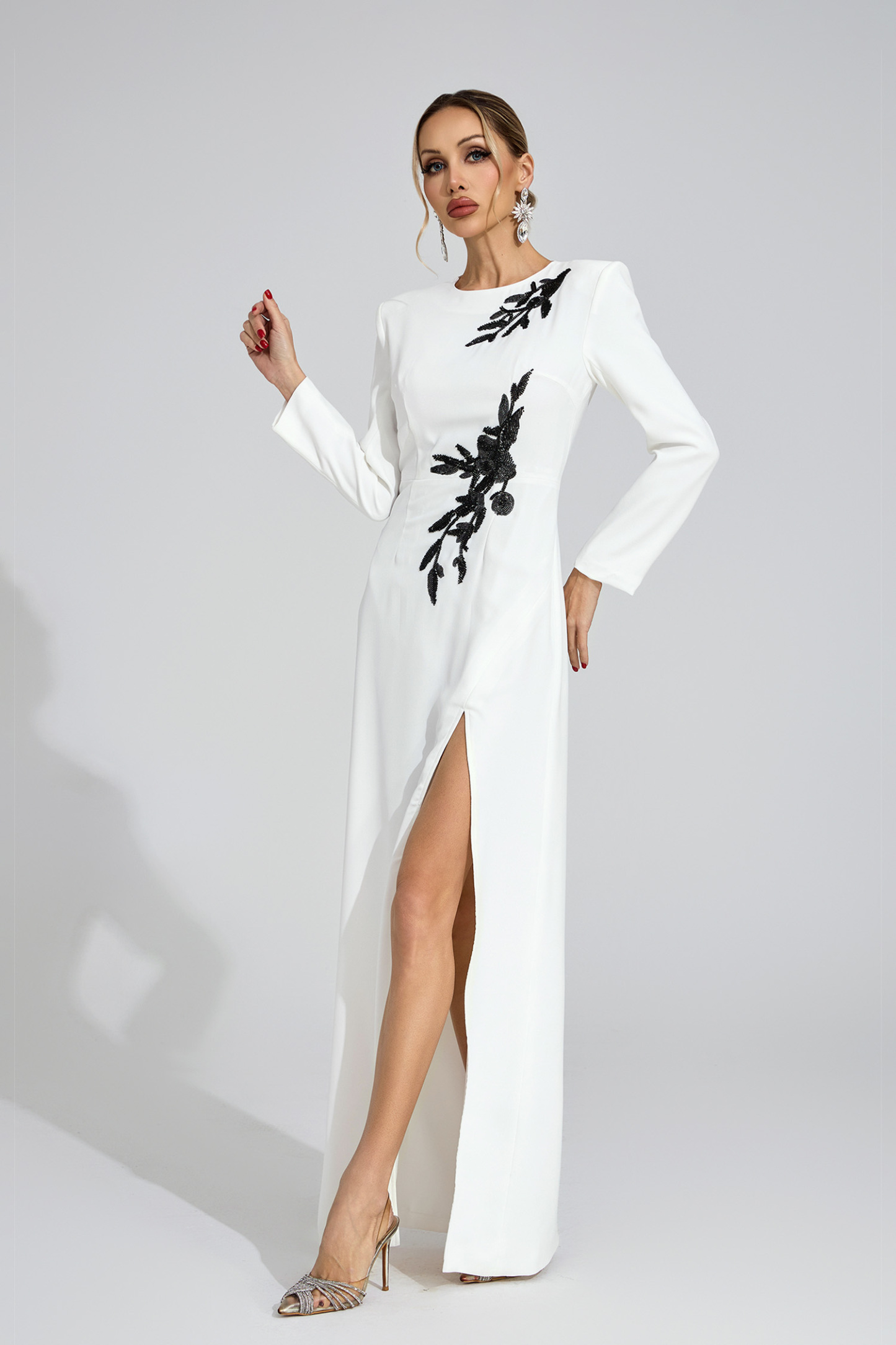 Bond White Floral Maxi Dress