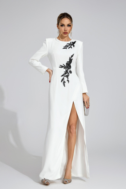 Bond White Floral Maxi Dress