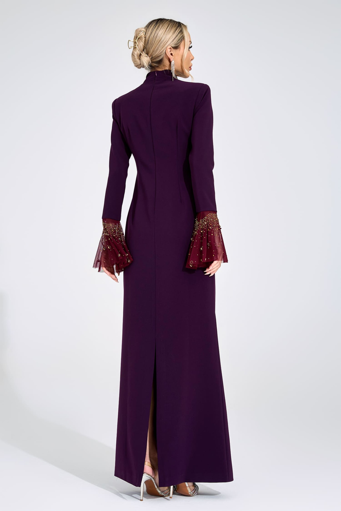 Valborg Wine Red Evening Gown