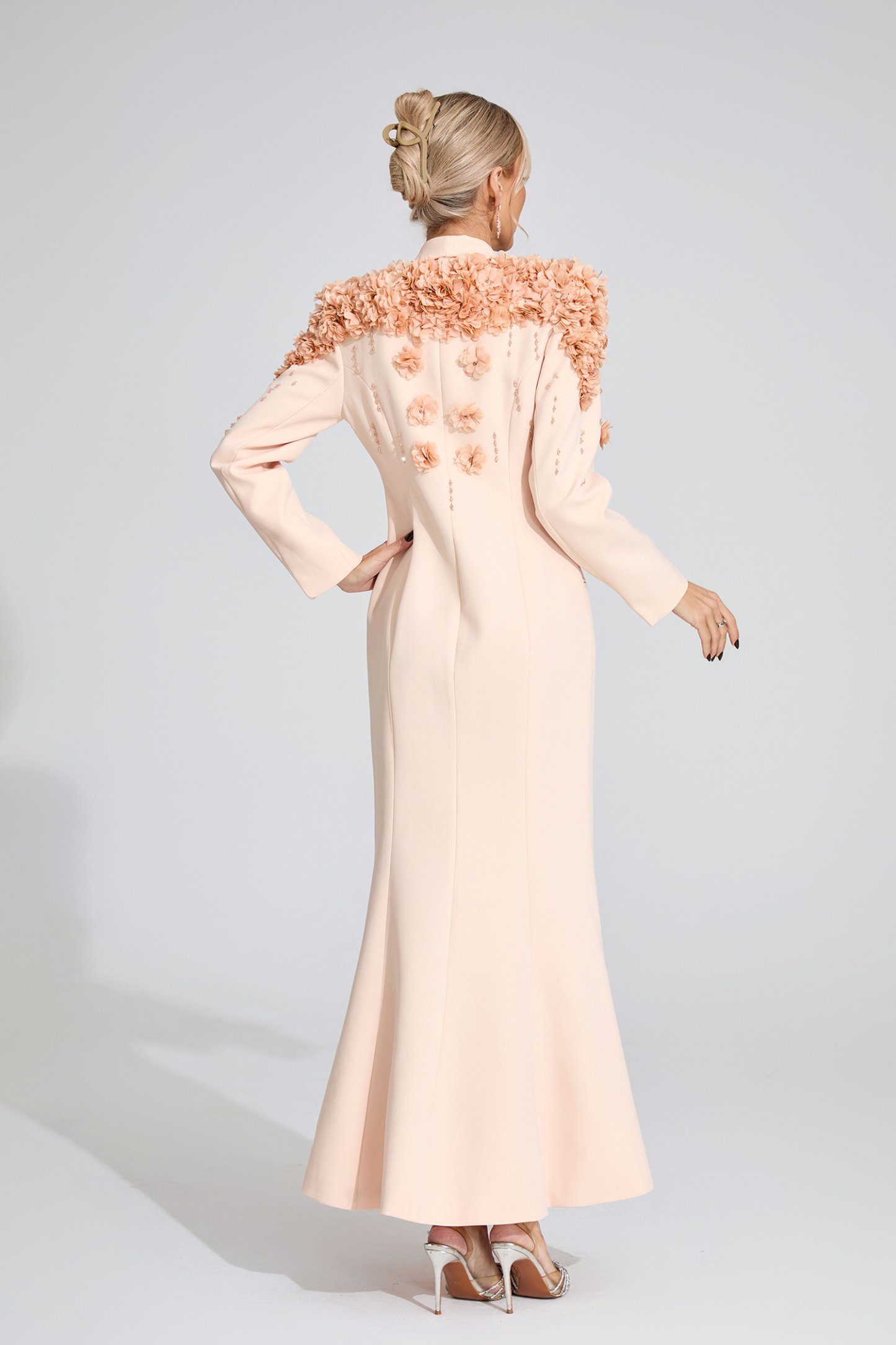 Glen Apricot Floral Maxi Dress