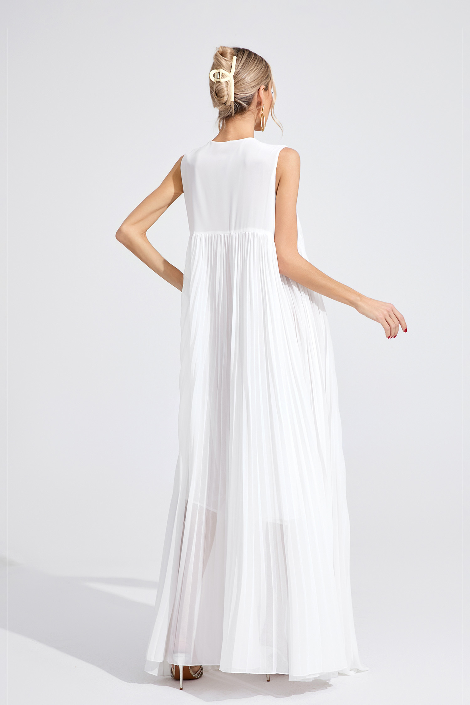 Meadow White Slip Maxi Dress