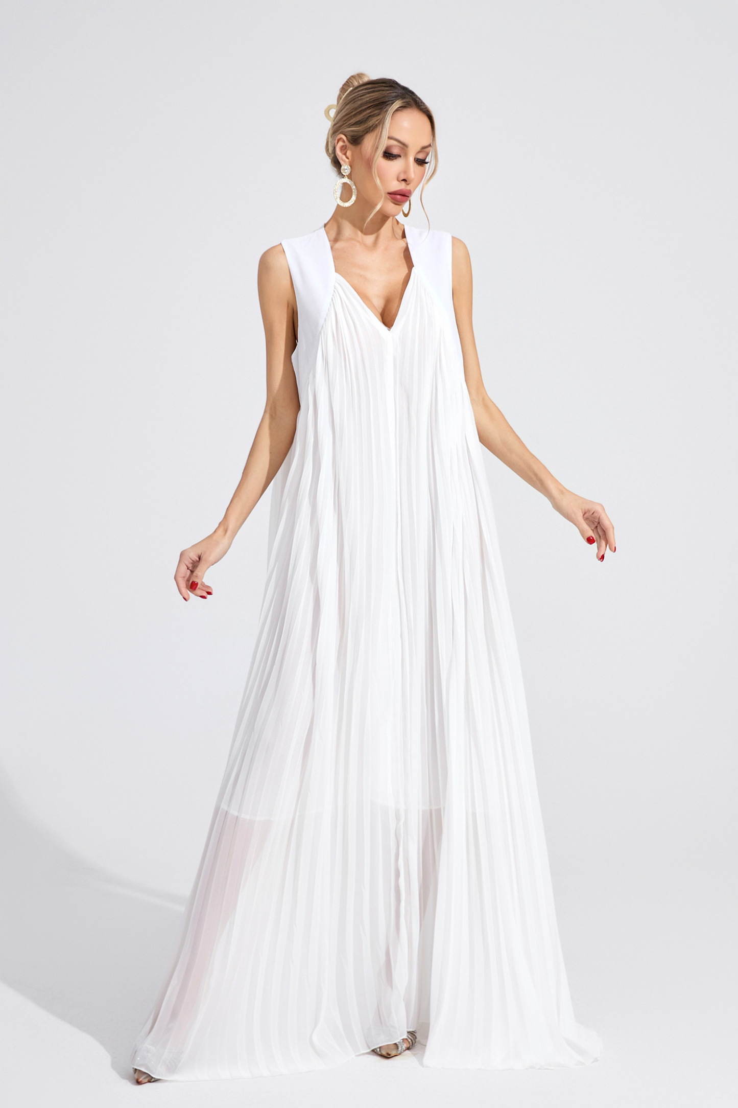 Meadow White Slip Maxi Dress