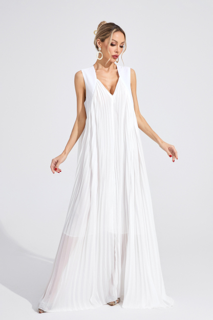 Meadow White Slip Maxi Dress