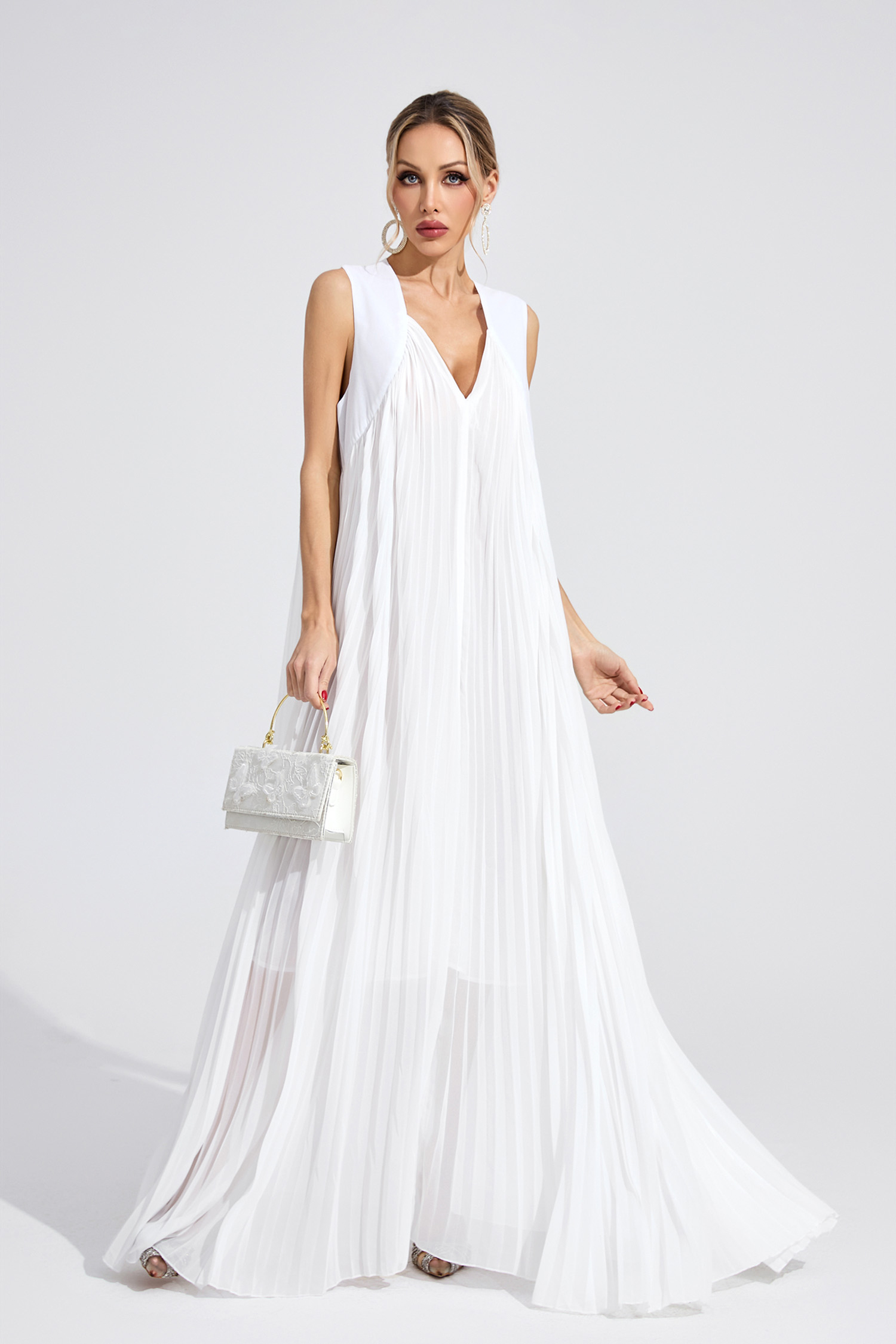Meadow White Slip Maxi Dress