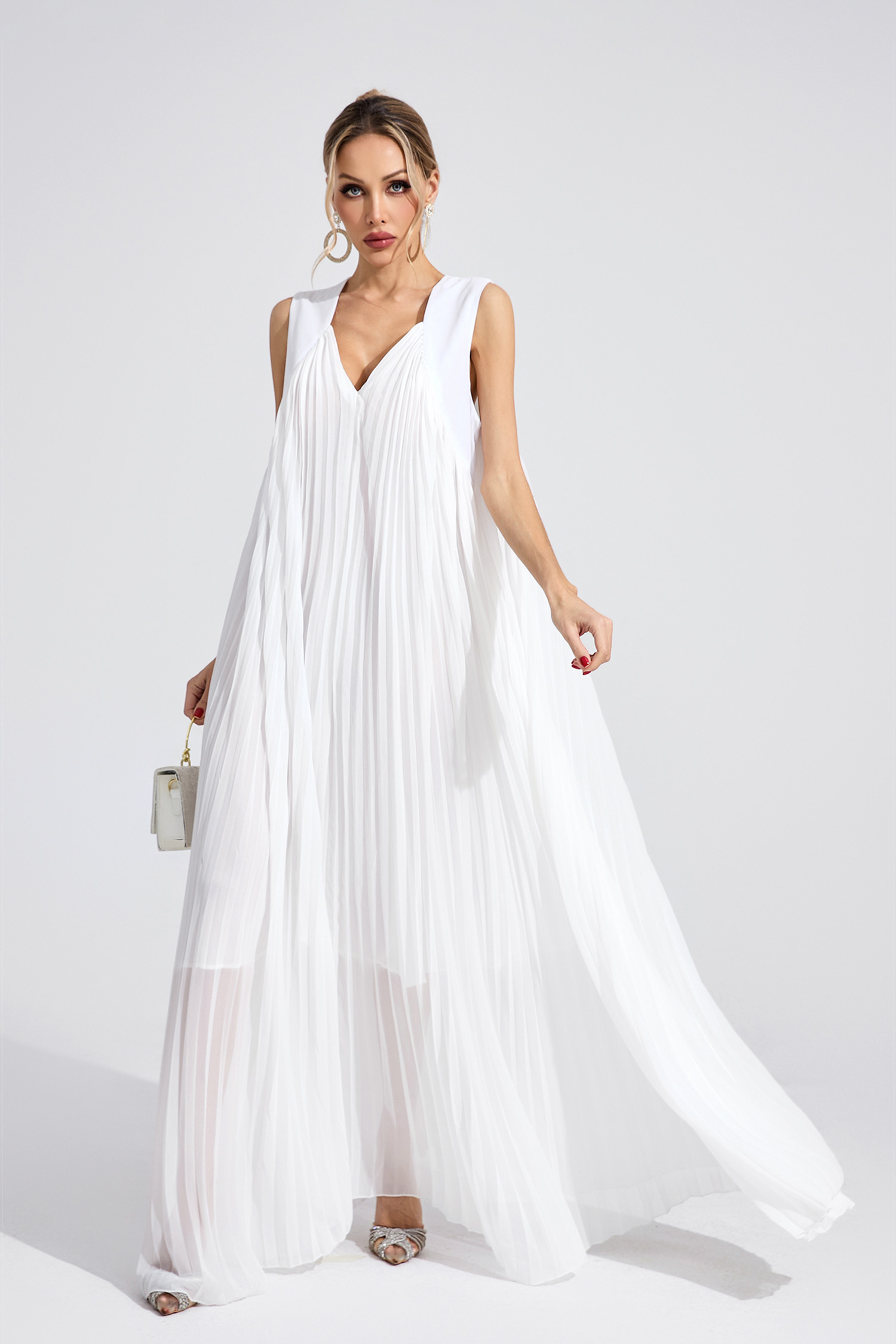 Meadow White Slip Maxi Dress