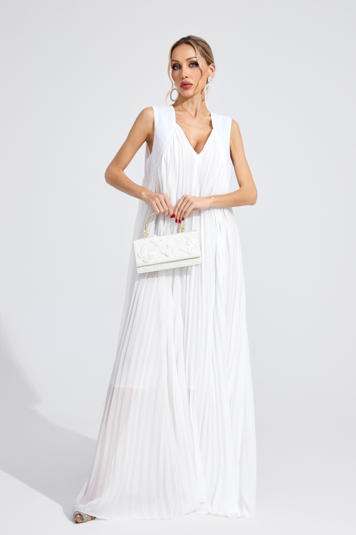 Meadow White Slip Maxi Dress