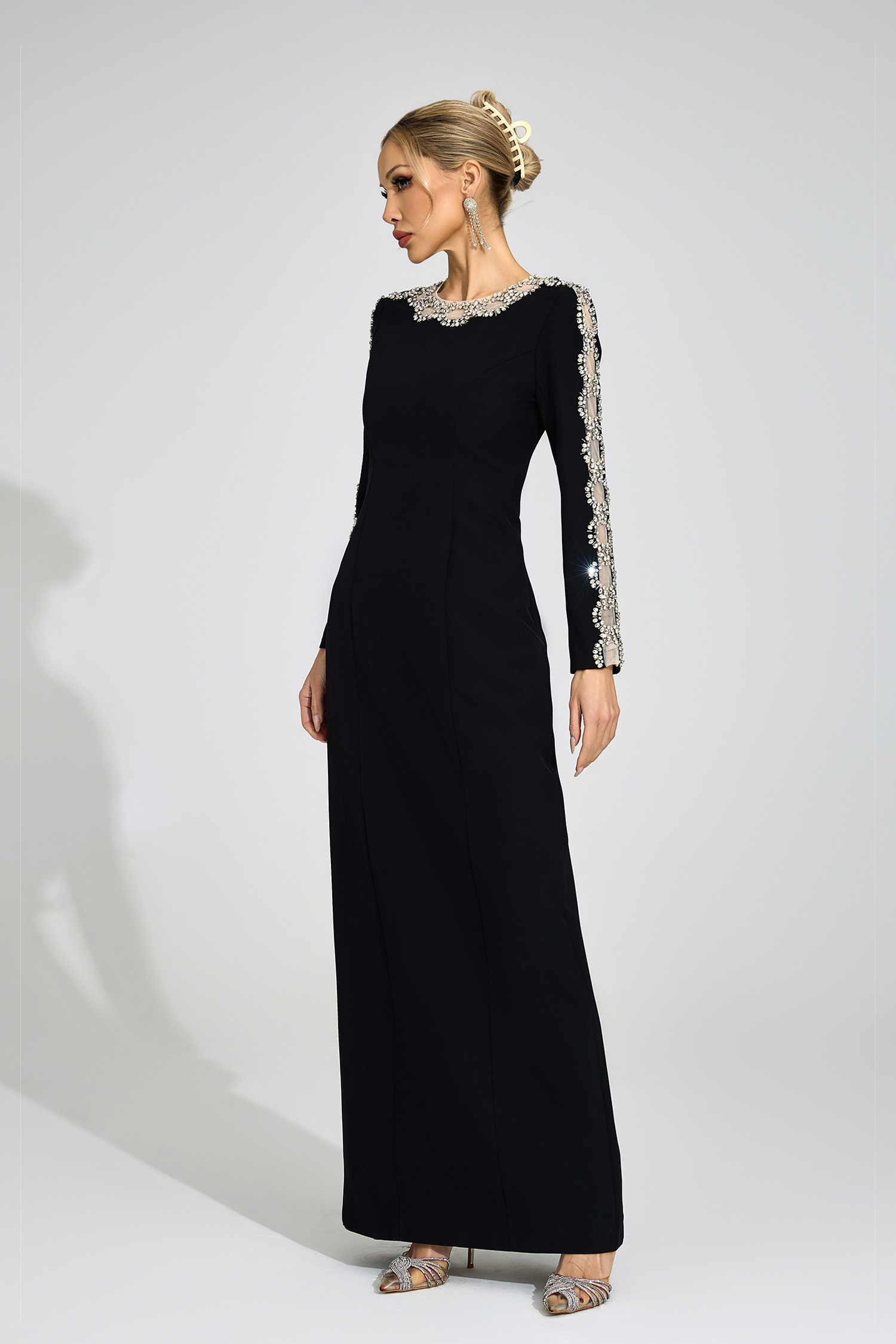 Thorn Black Diamond Maxi Dress
