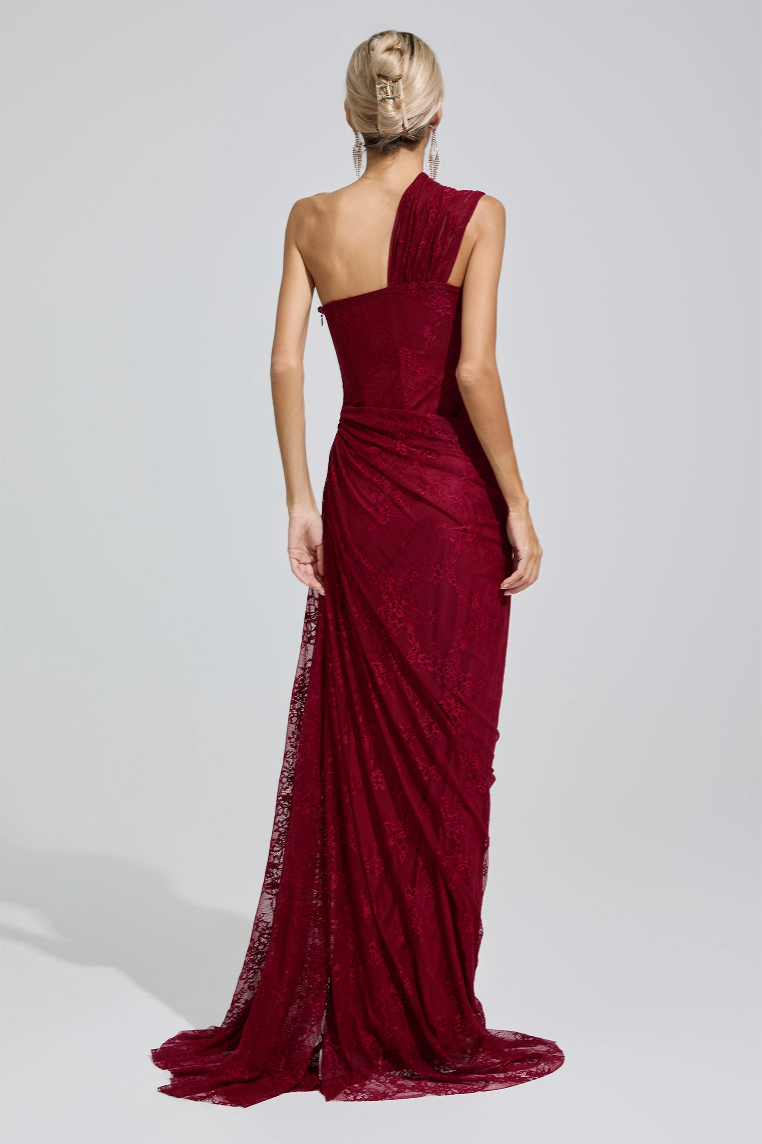 Alice Red One-Shoulder Maxi Dress