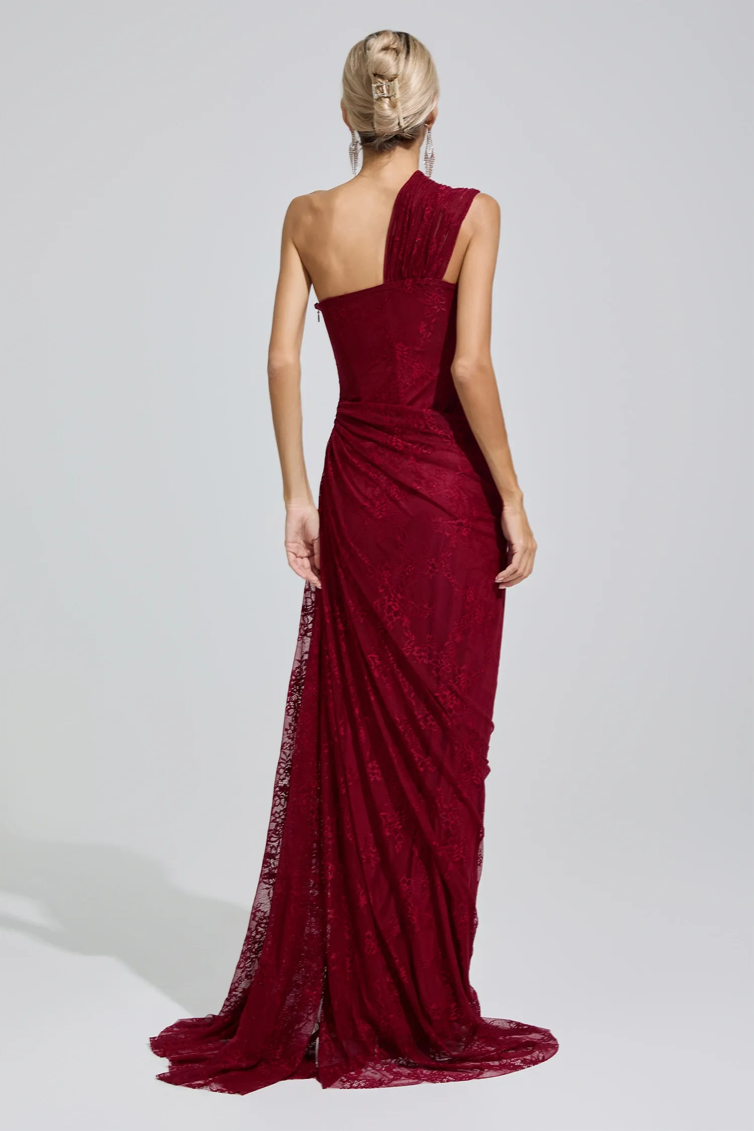 Alice Red One-Shoulder Maxi Dress