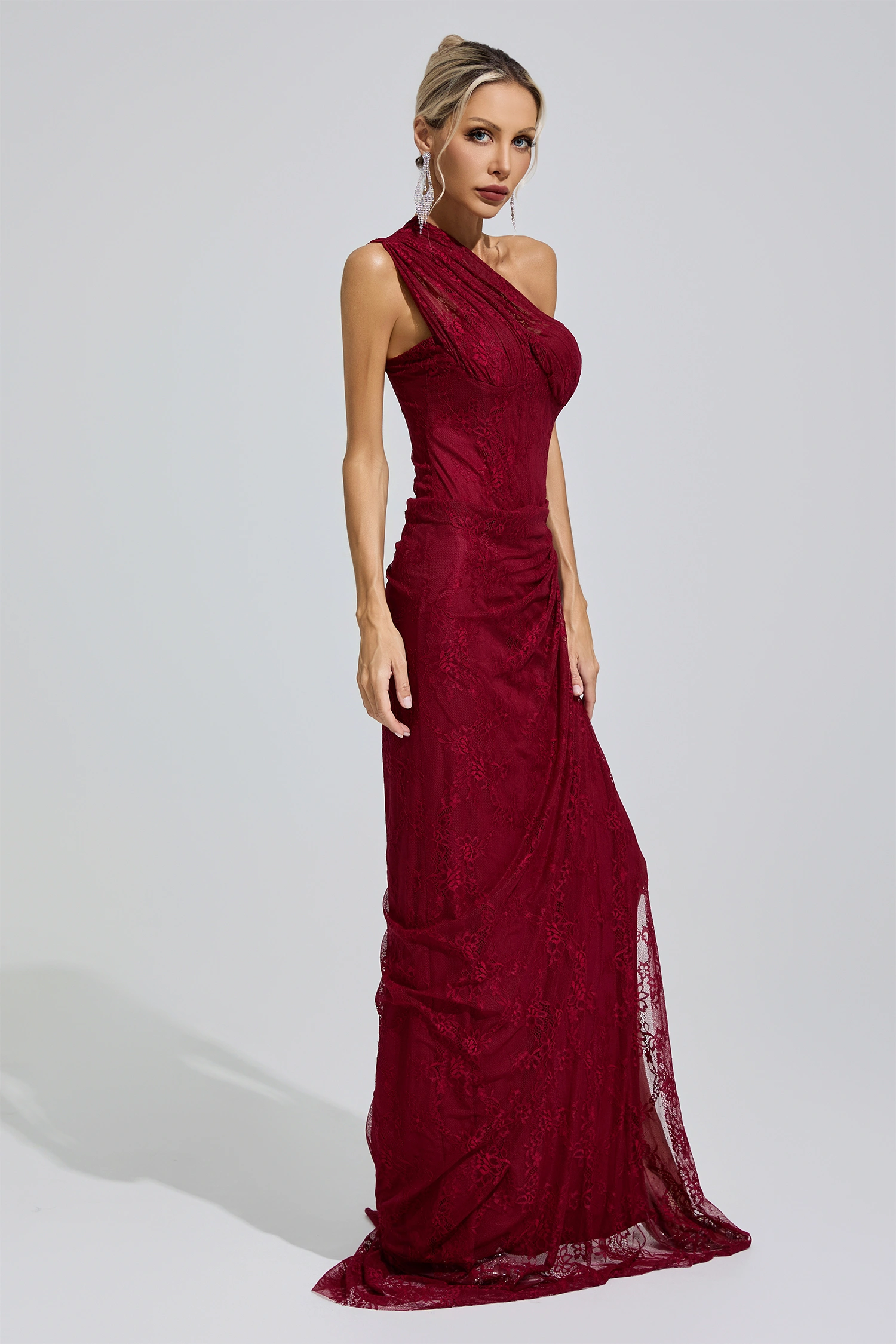 Alice Red One-Shoulder Maxi Dress