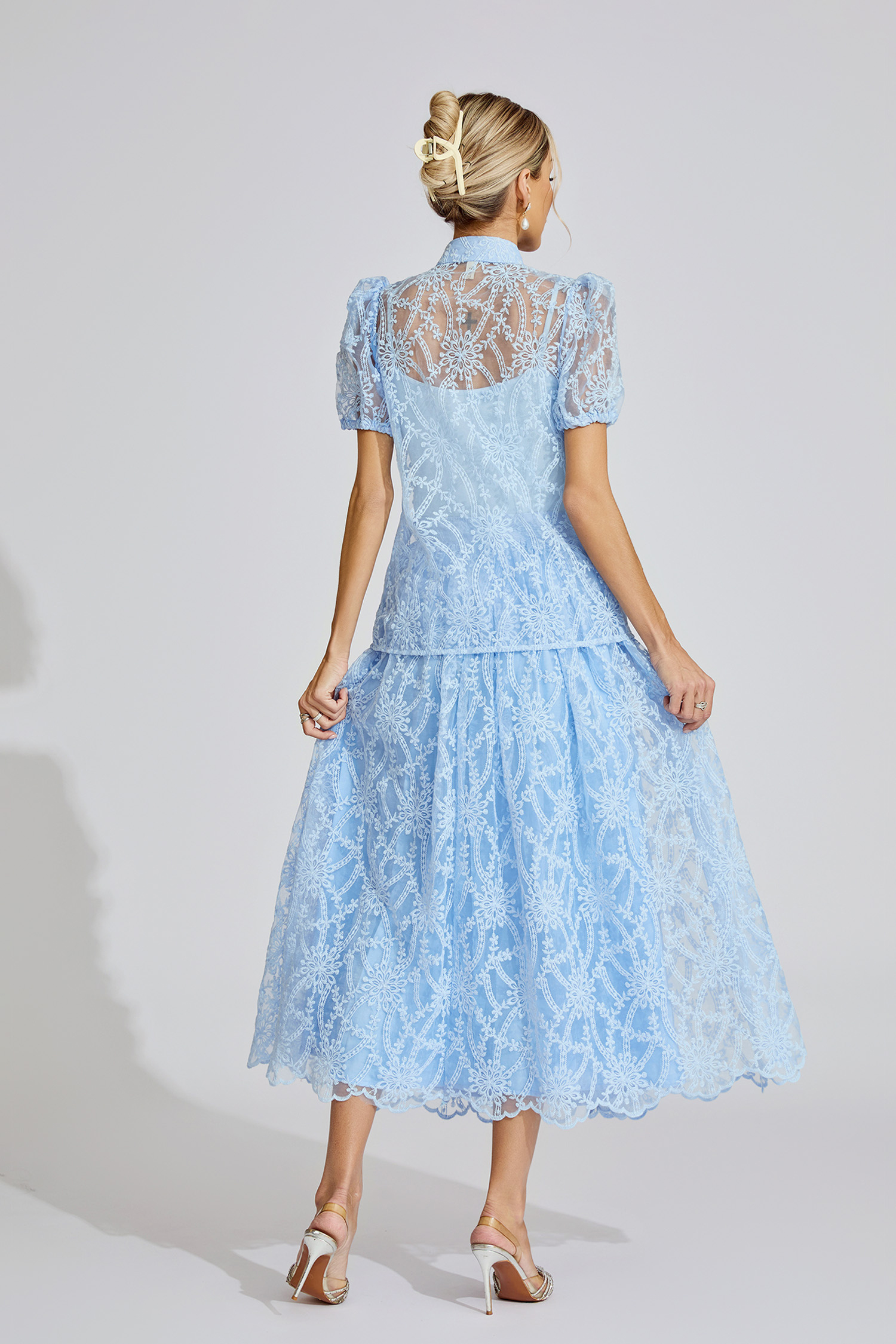 Hope Blue Lace Two Piece Set