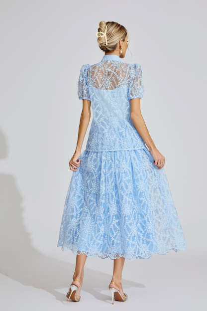 Hope Blue Lace Two Piece Set