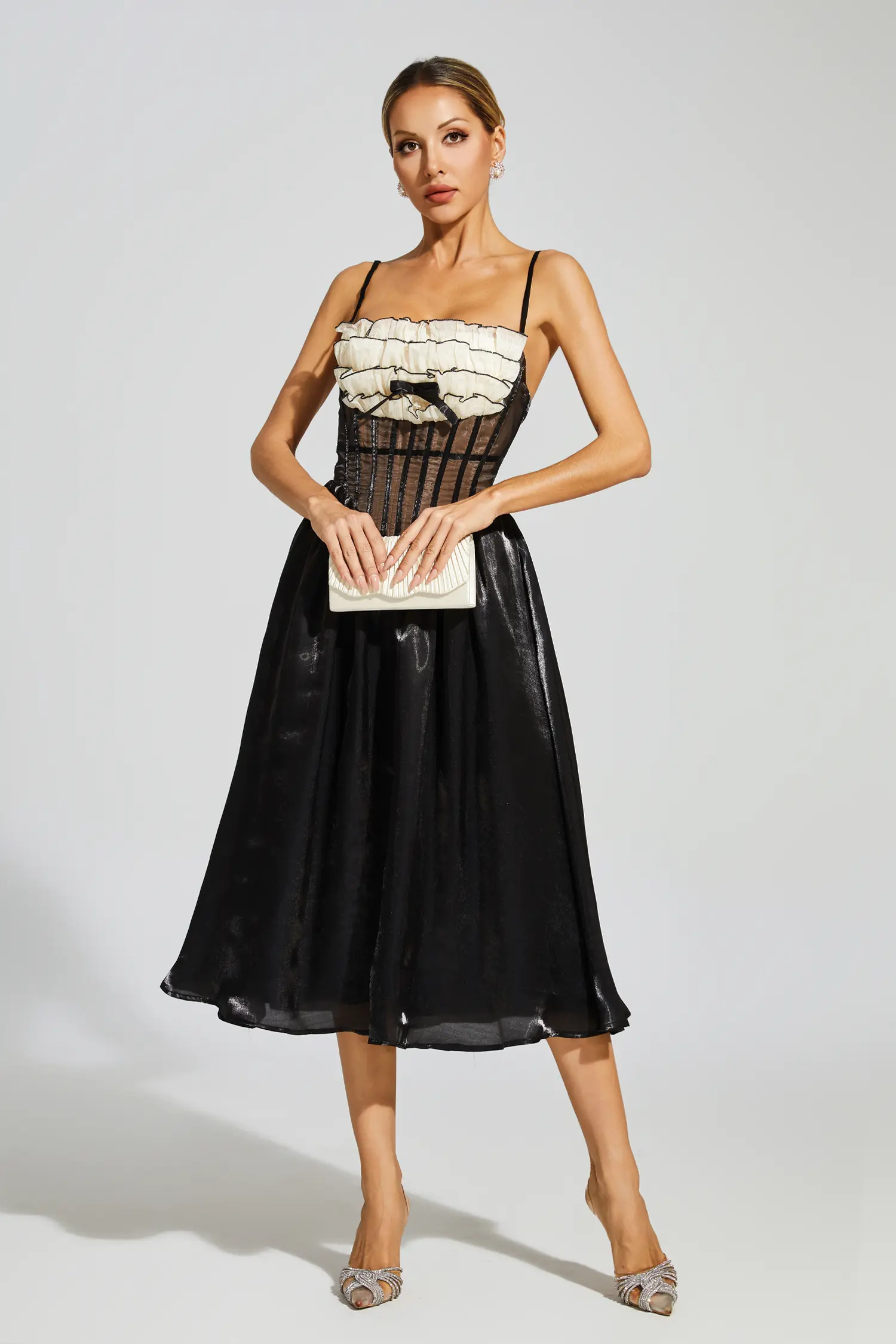 Robeson Black Lace Slip Dress