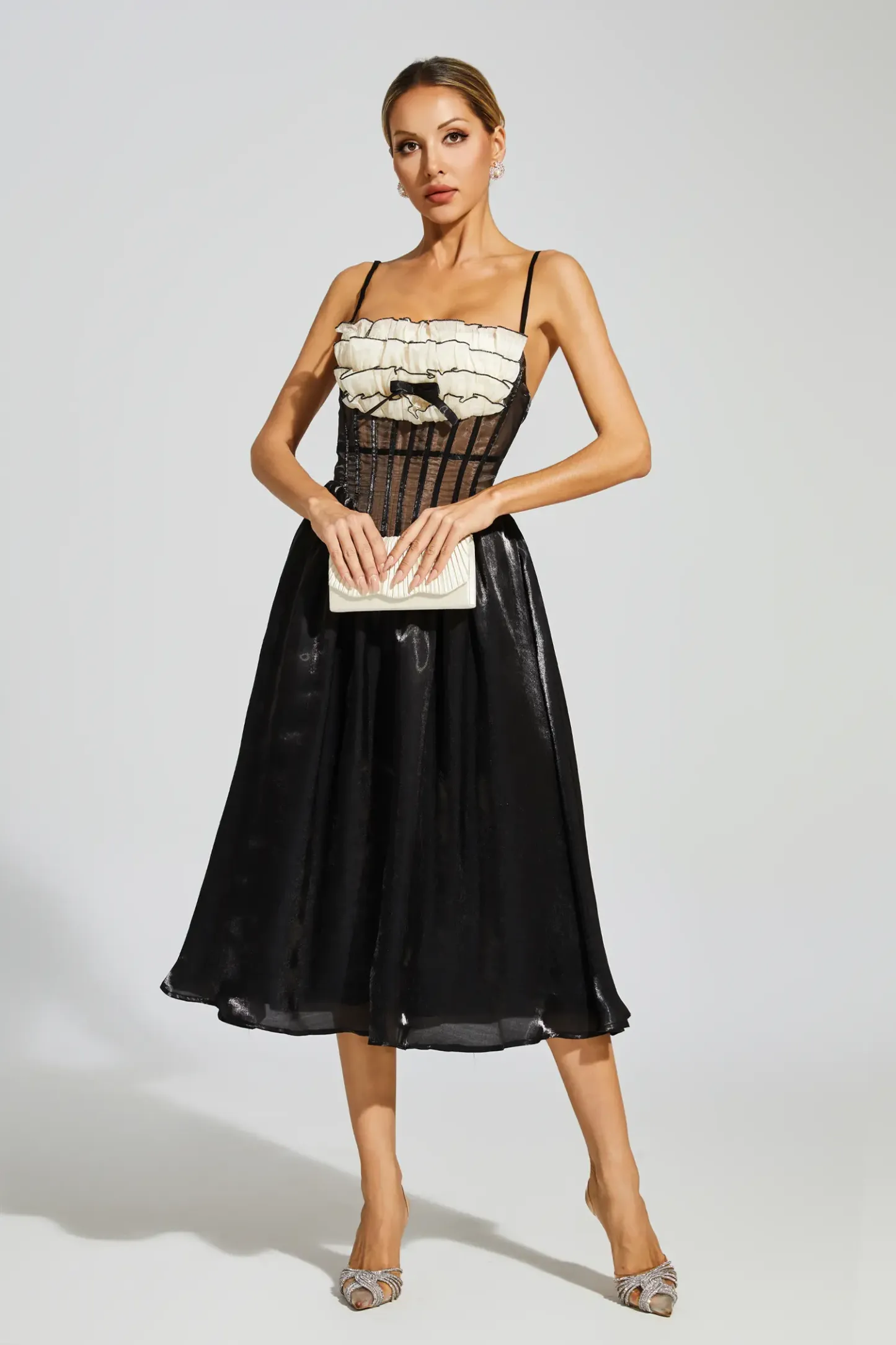 Robeson Black Lace Slip Dress
