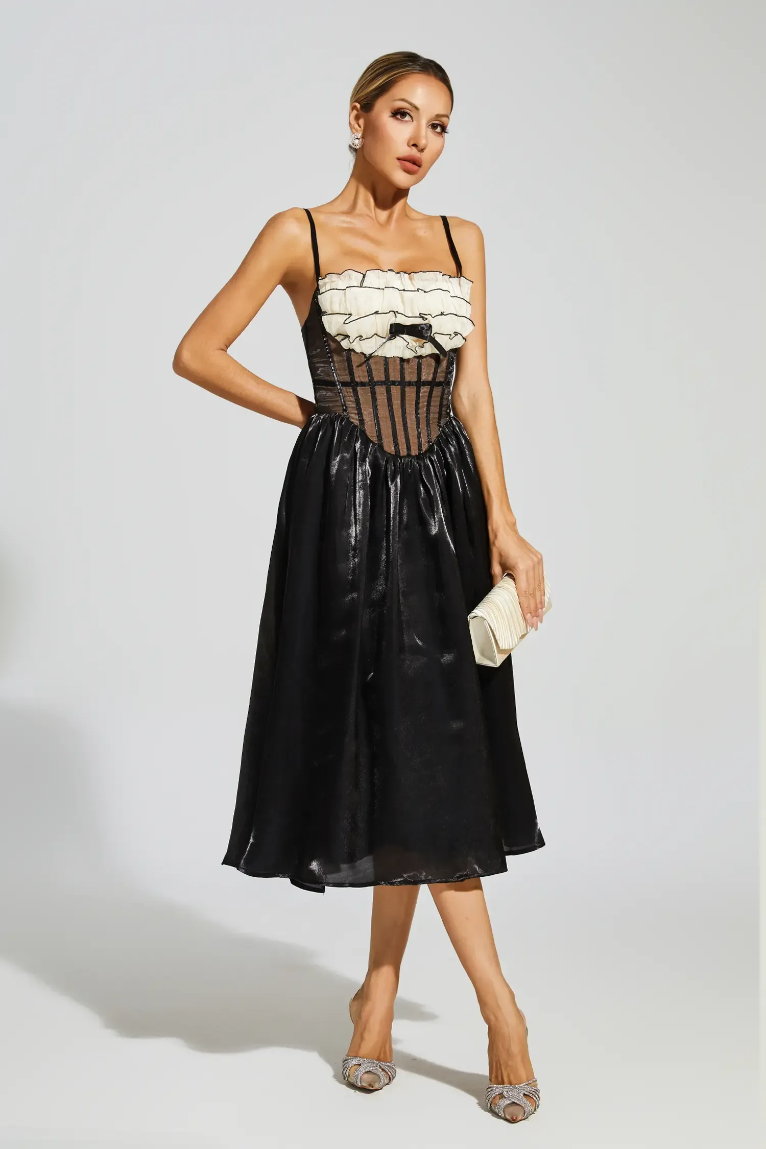 Robeson Black Lace Slip Dress