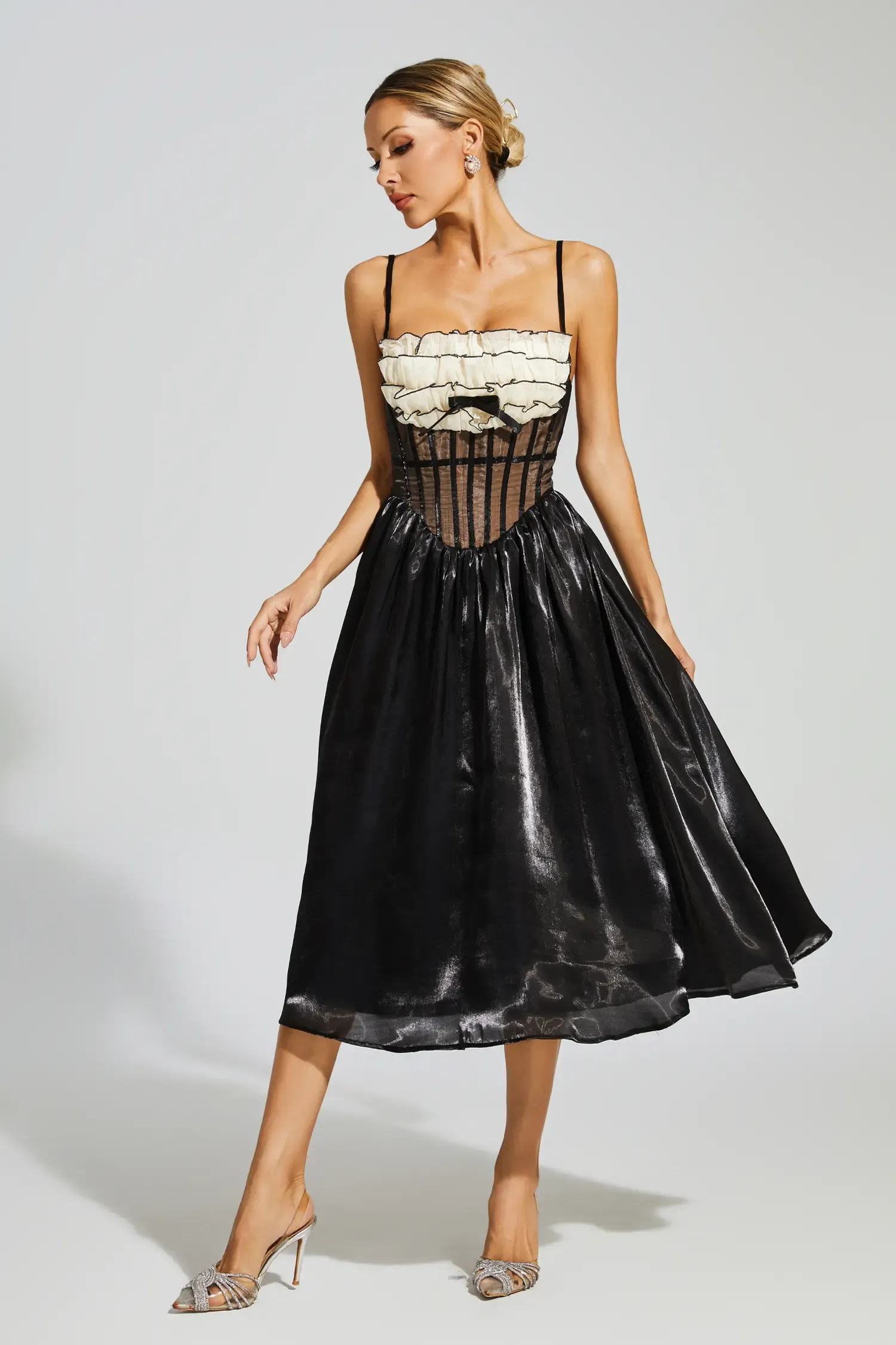 Robeson Black Lace Slip Dress