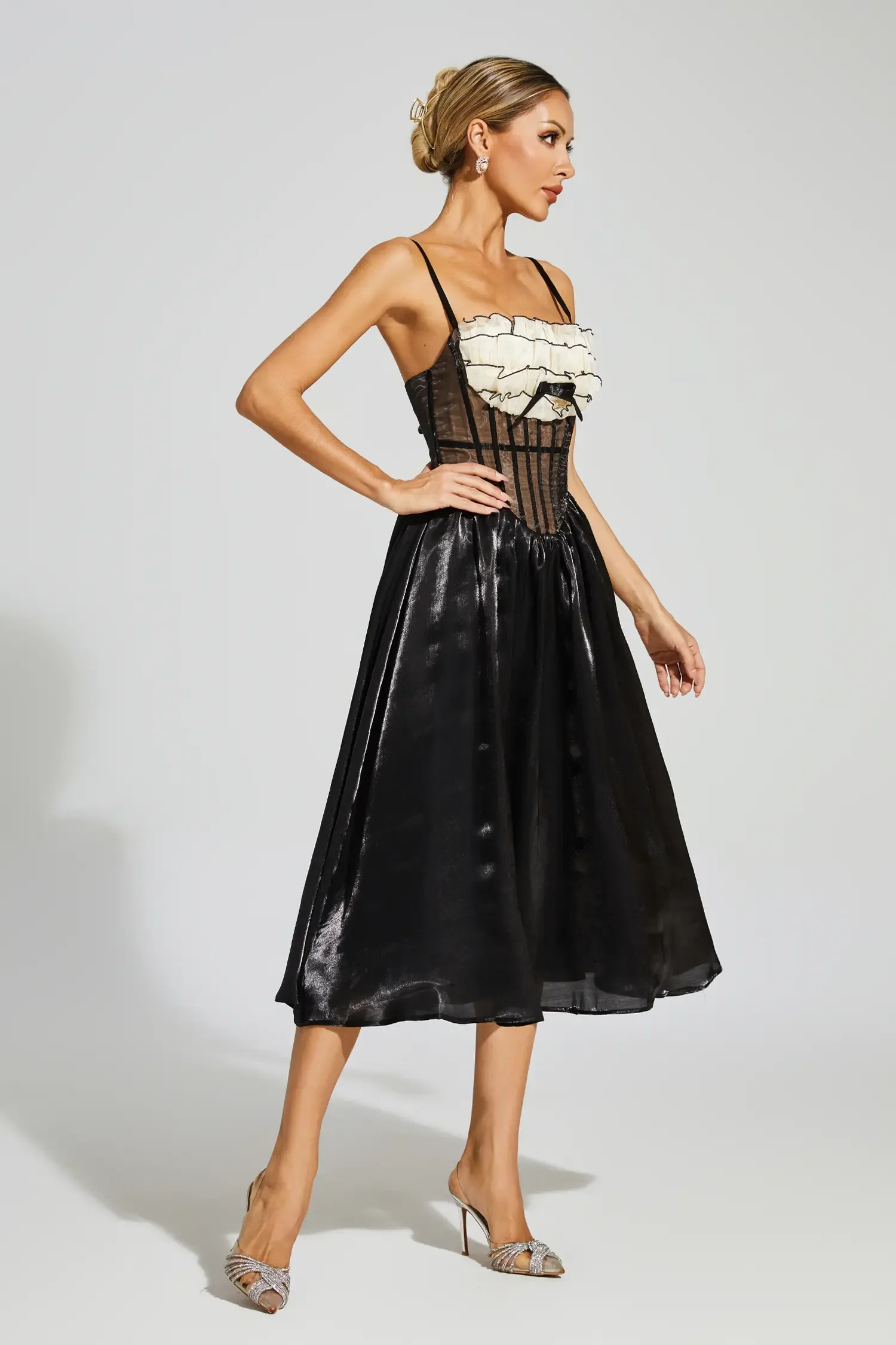 Robeson Black Lace Slip Dress