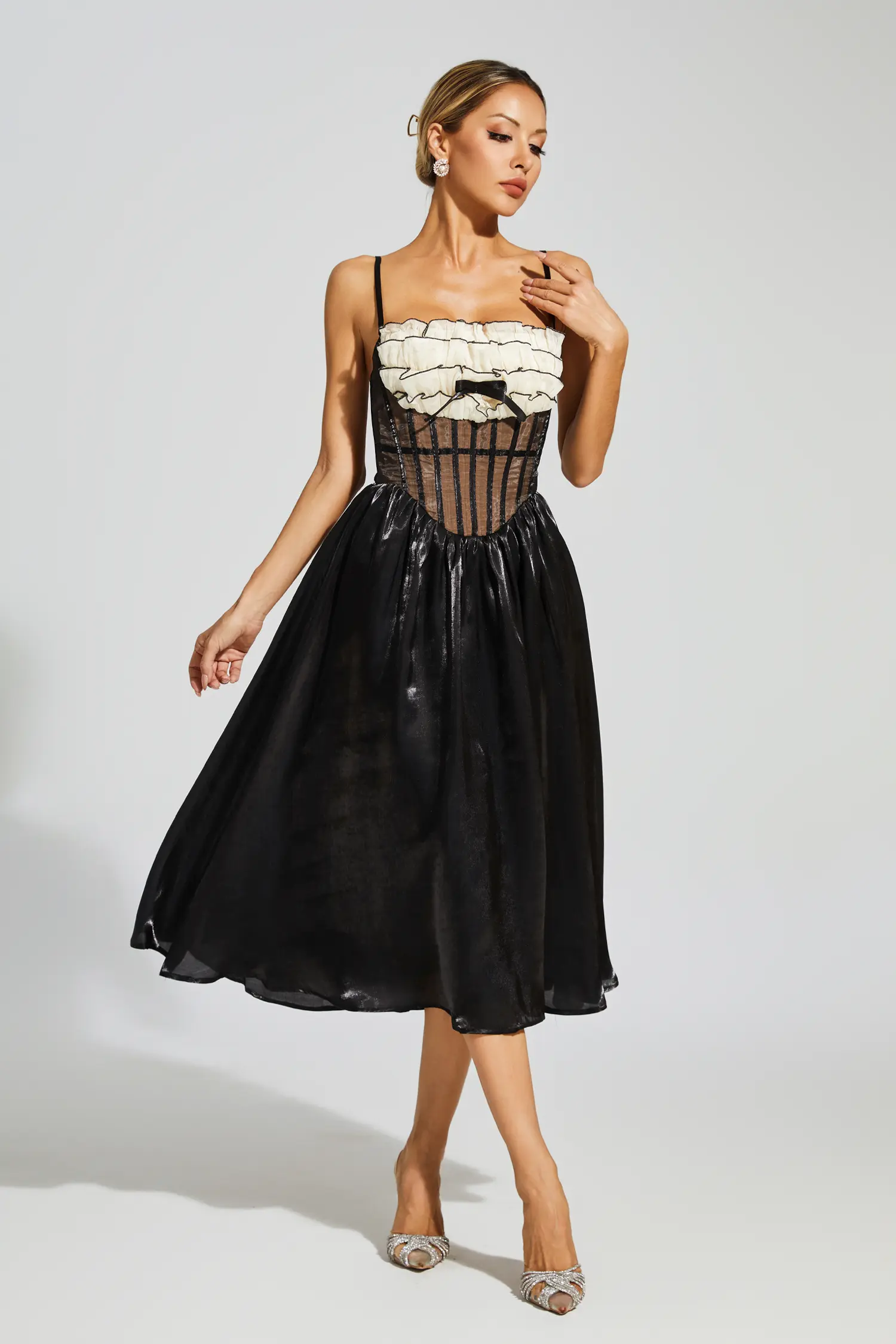 Robeson Black Lace Slip Dress