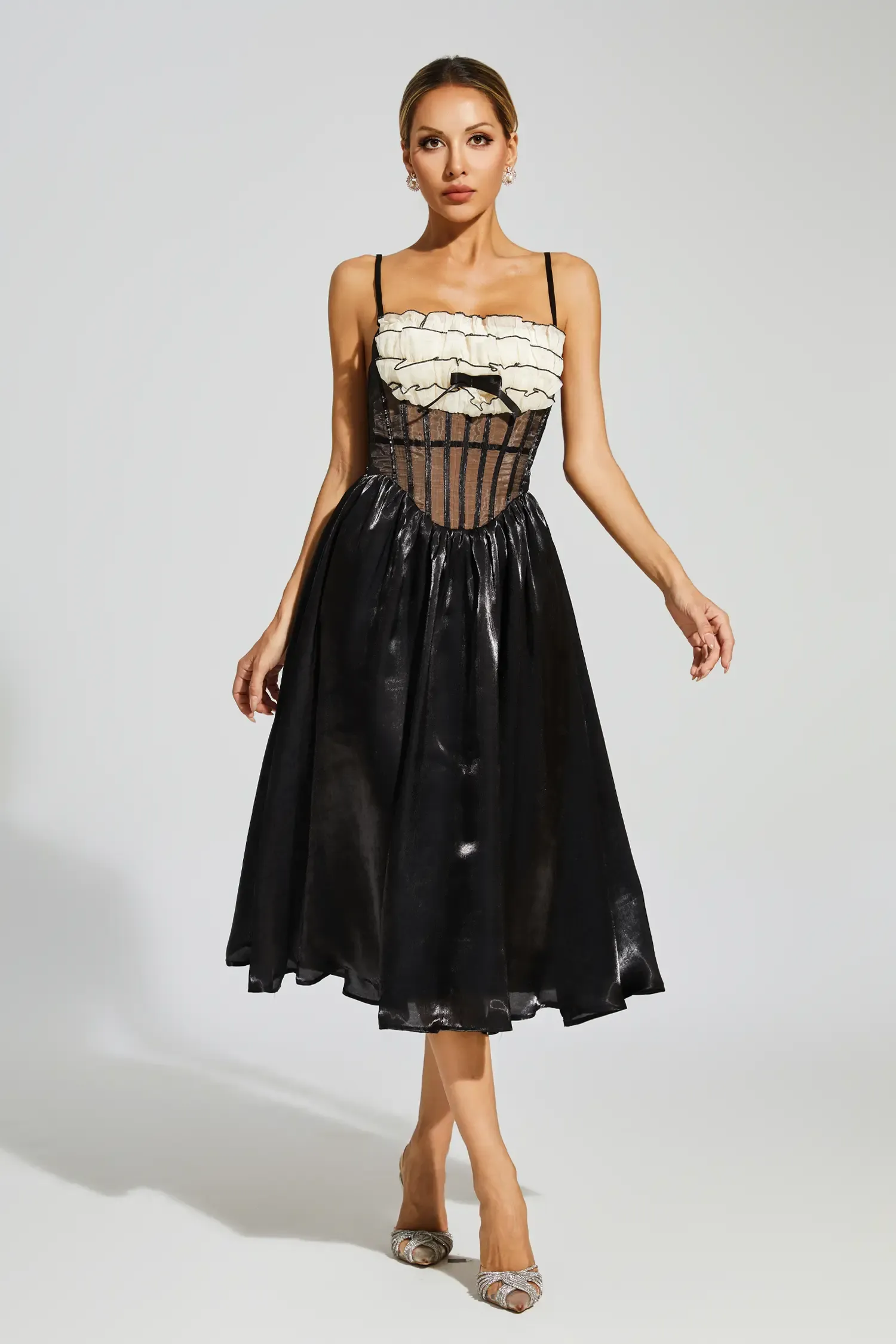 Robeson Black Lace Slip Dress