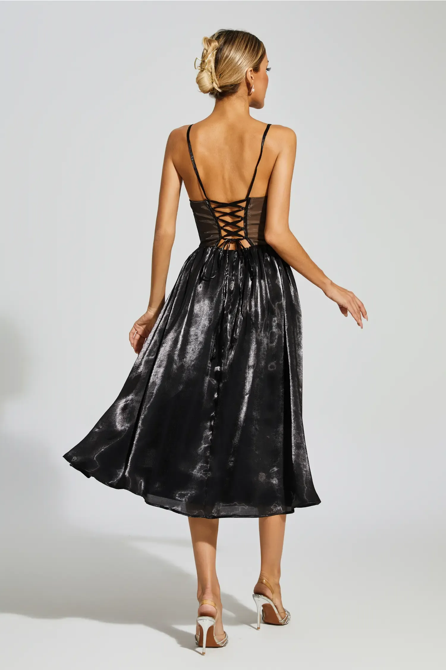 Robeson Black Lace Slip Dress