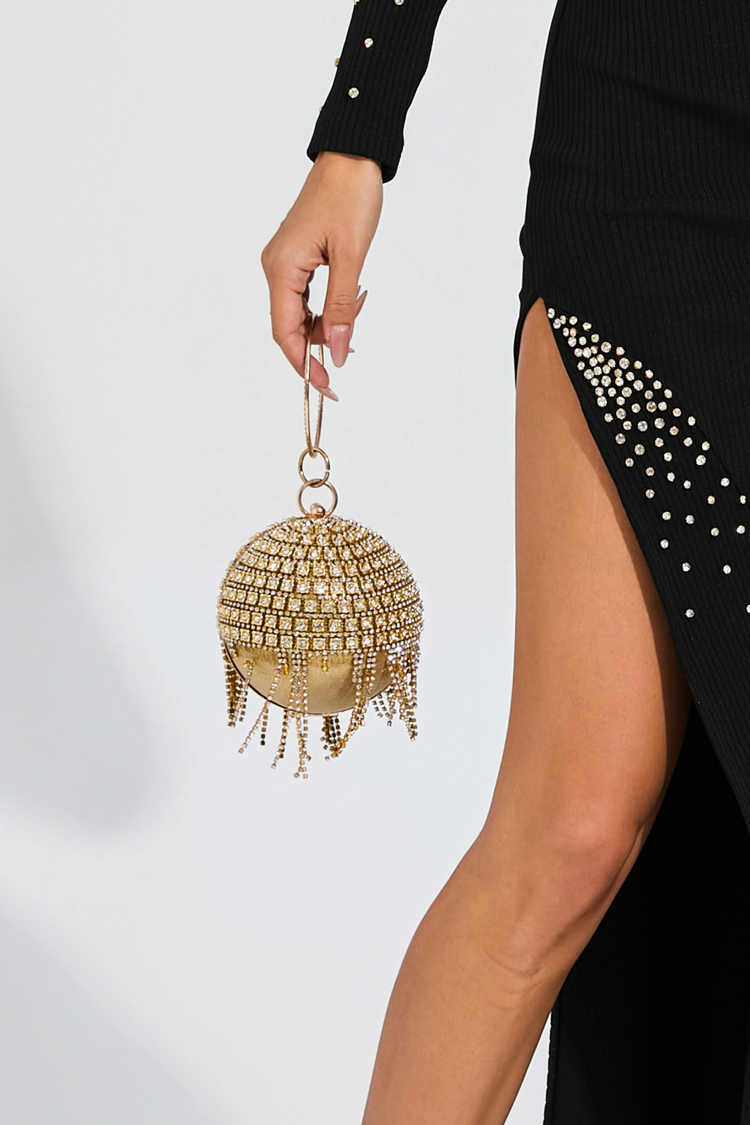 Tobey Gold Round Ball Bag
