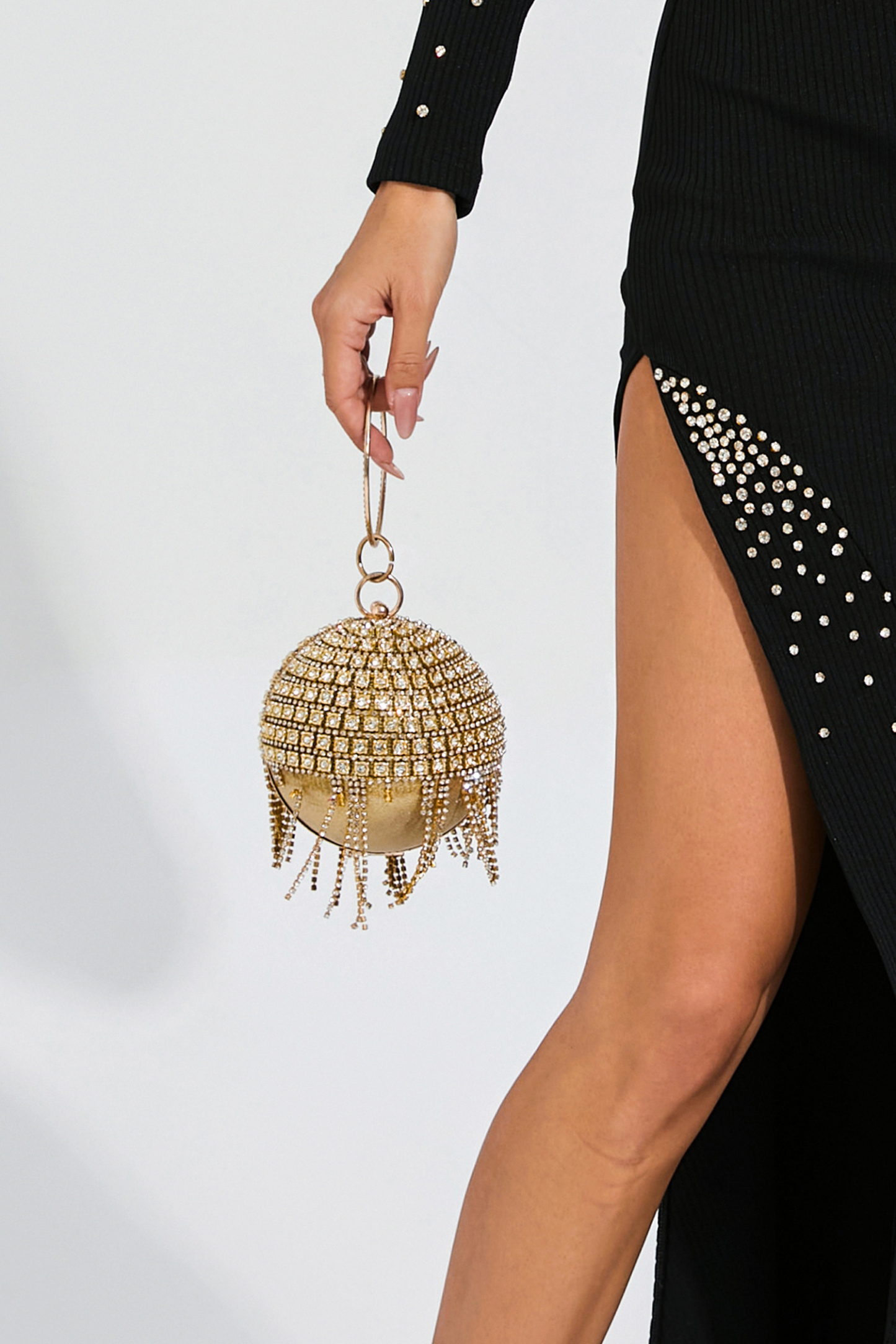 Tobey Gold Round Ball Bag