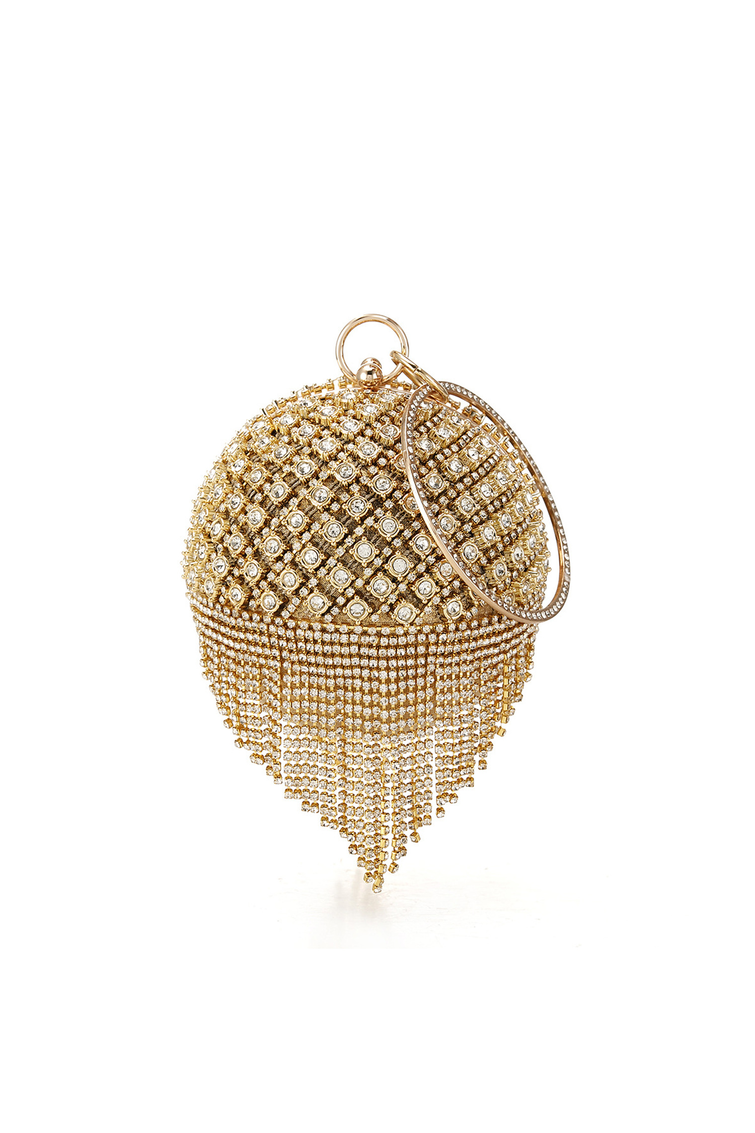 Tobey Gold Round Ball Bag