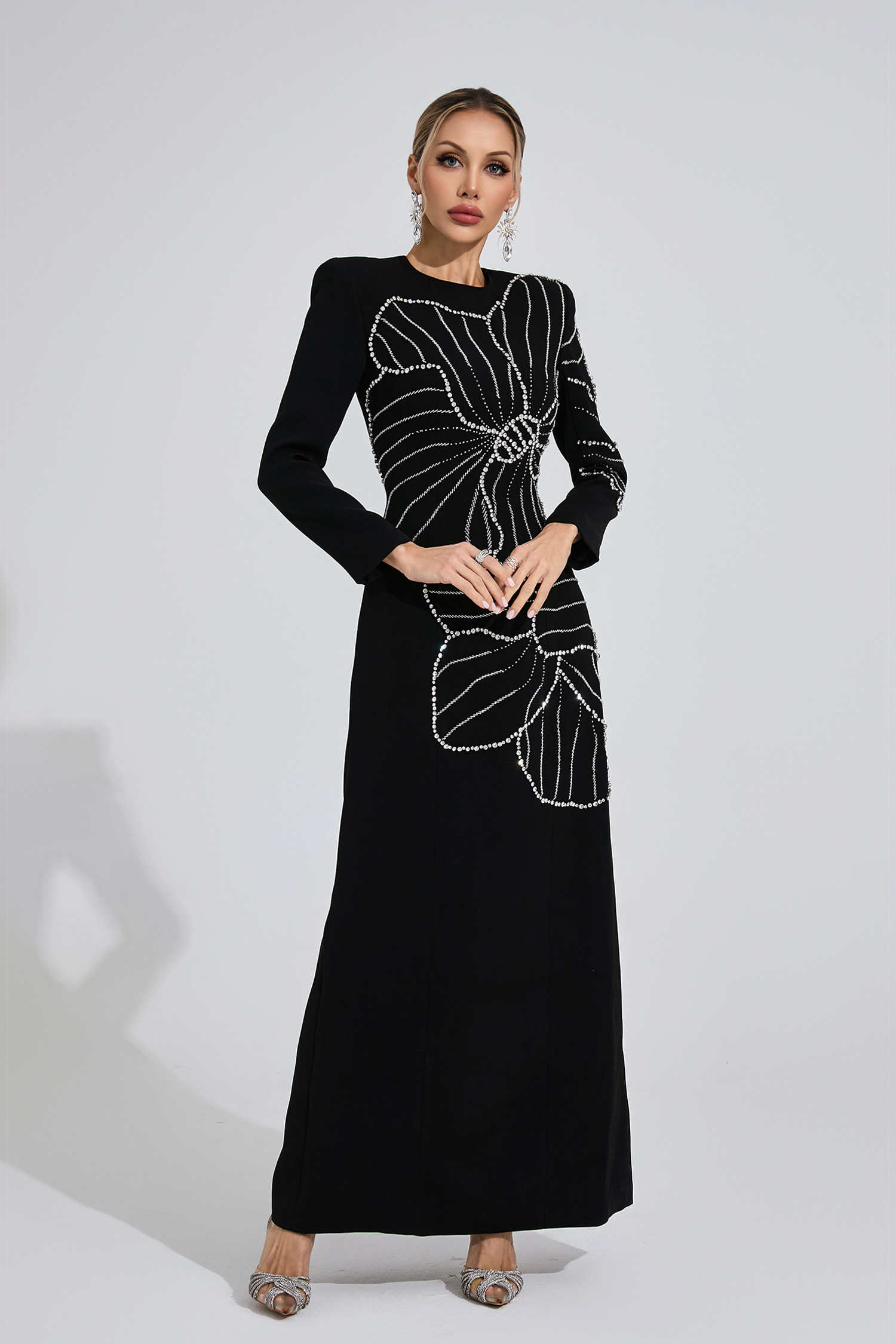 Shaw Black Diamond Maxi Dress