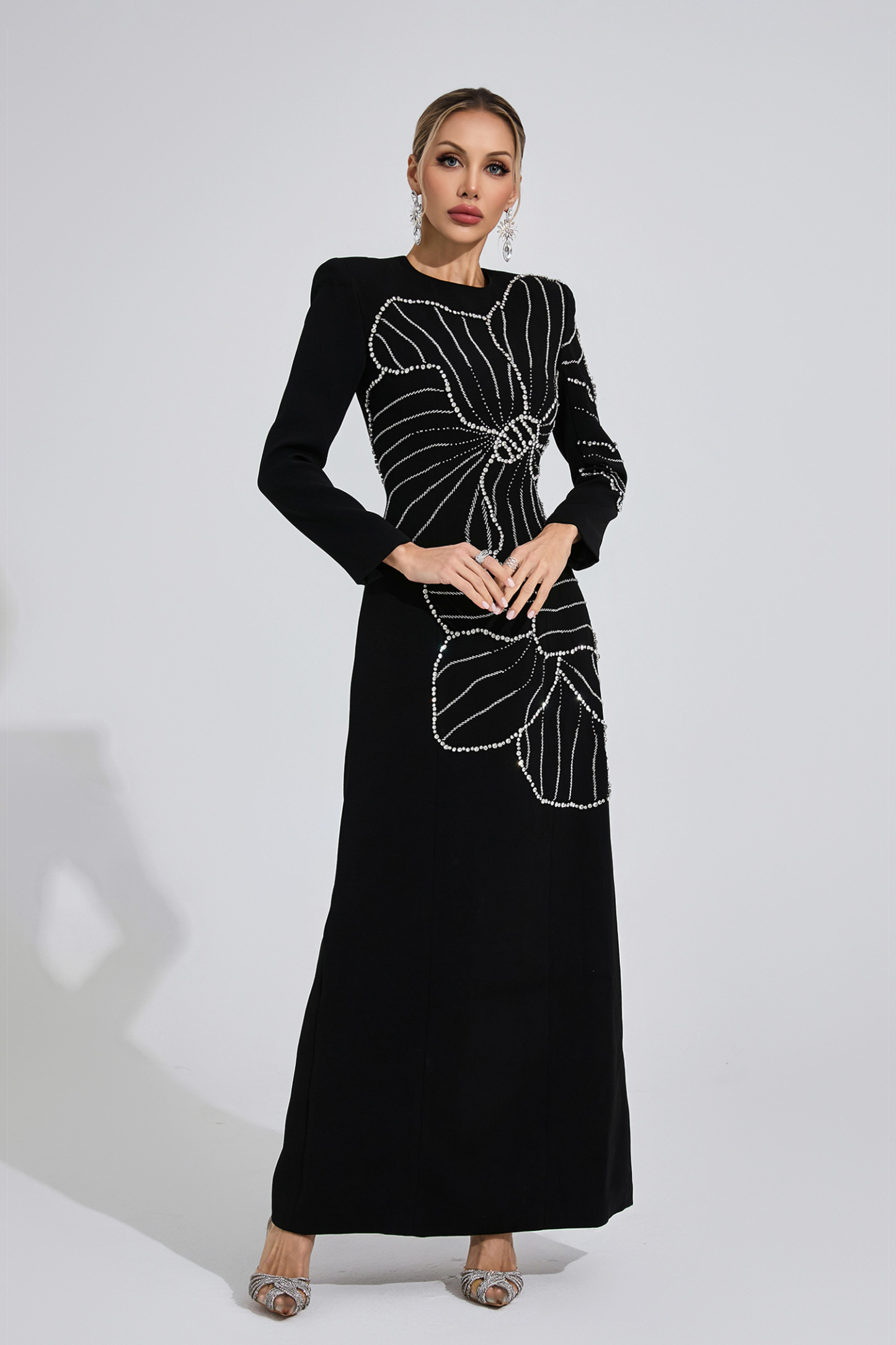Shaw Black Diamond Maxi Dress