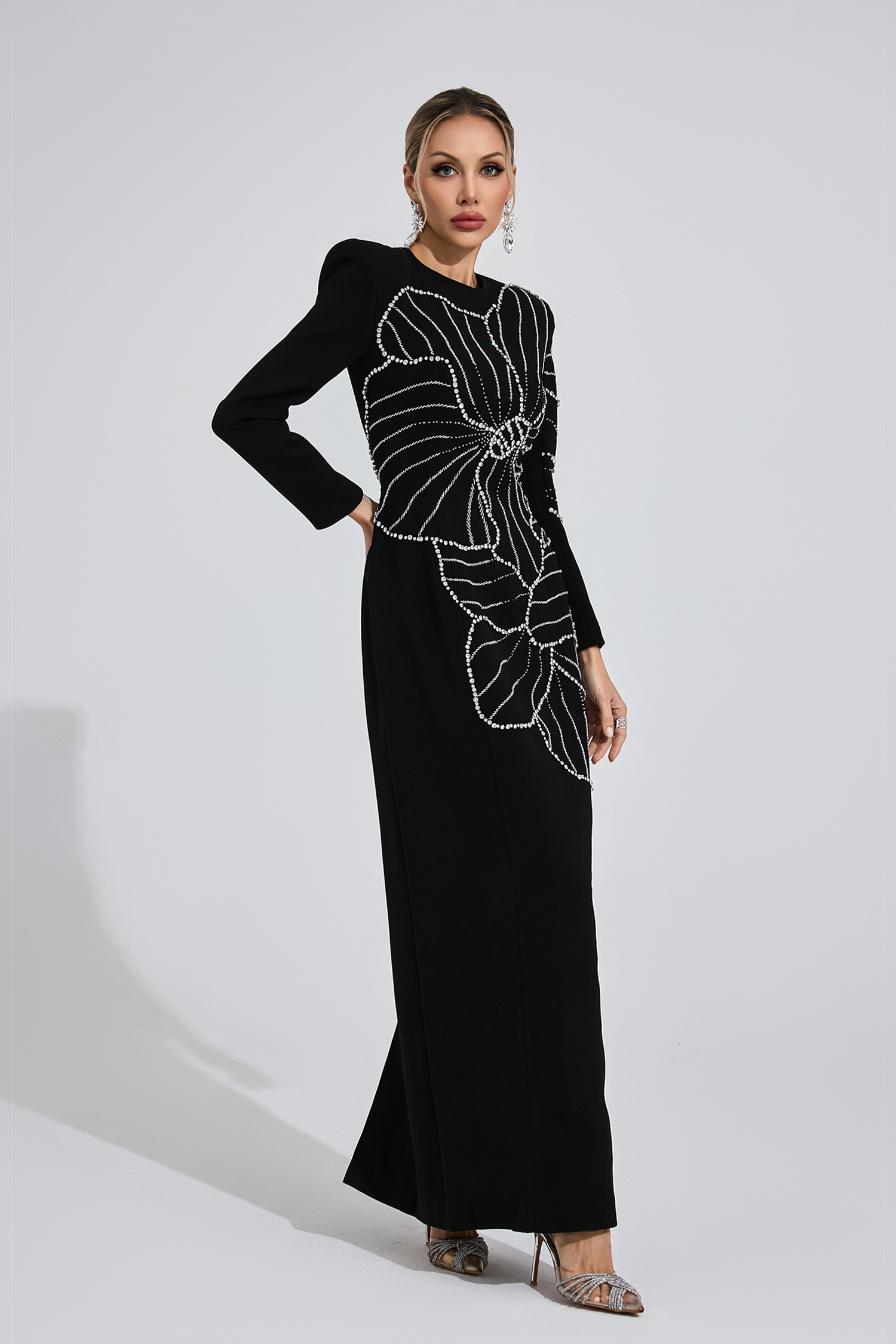 Shaw Black Diamond Maxi Dress