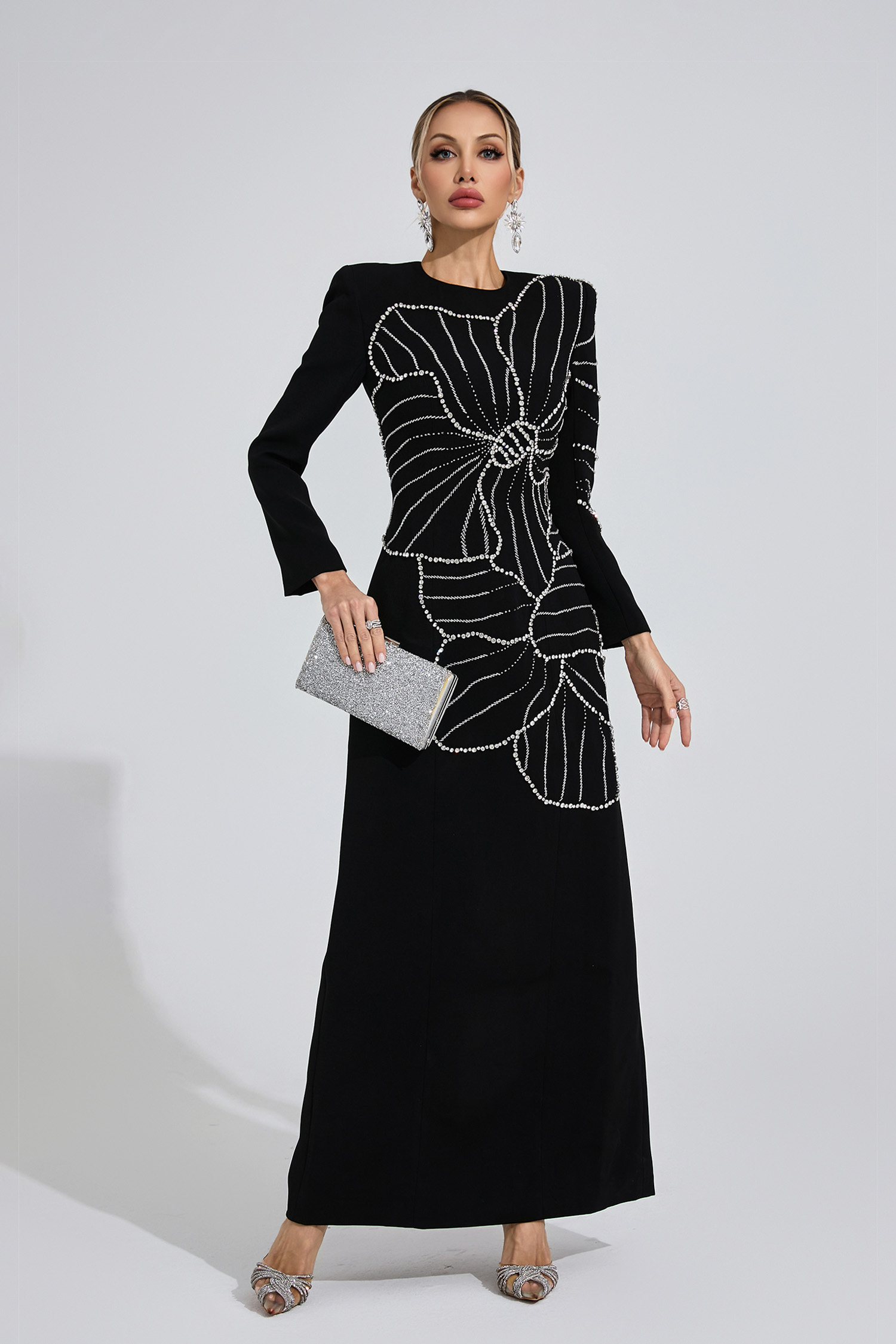 Shaw Black Diamond Maxi Dress