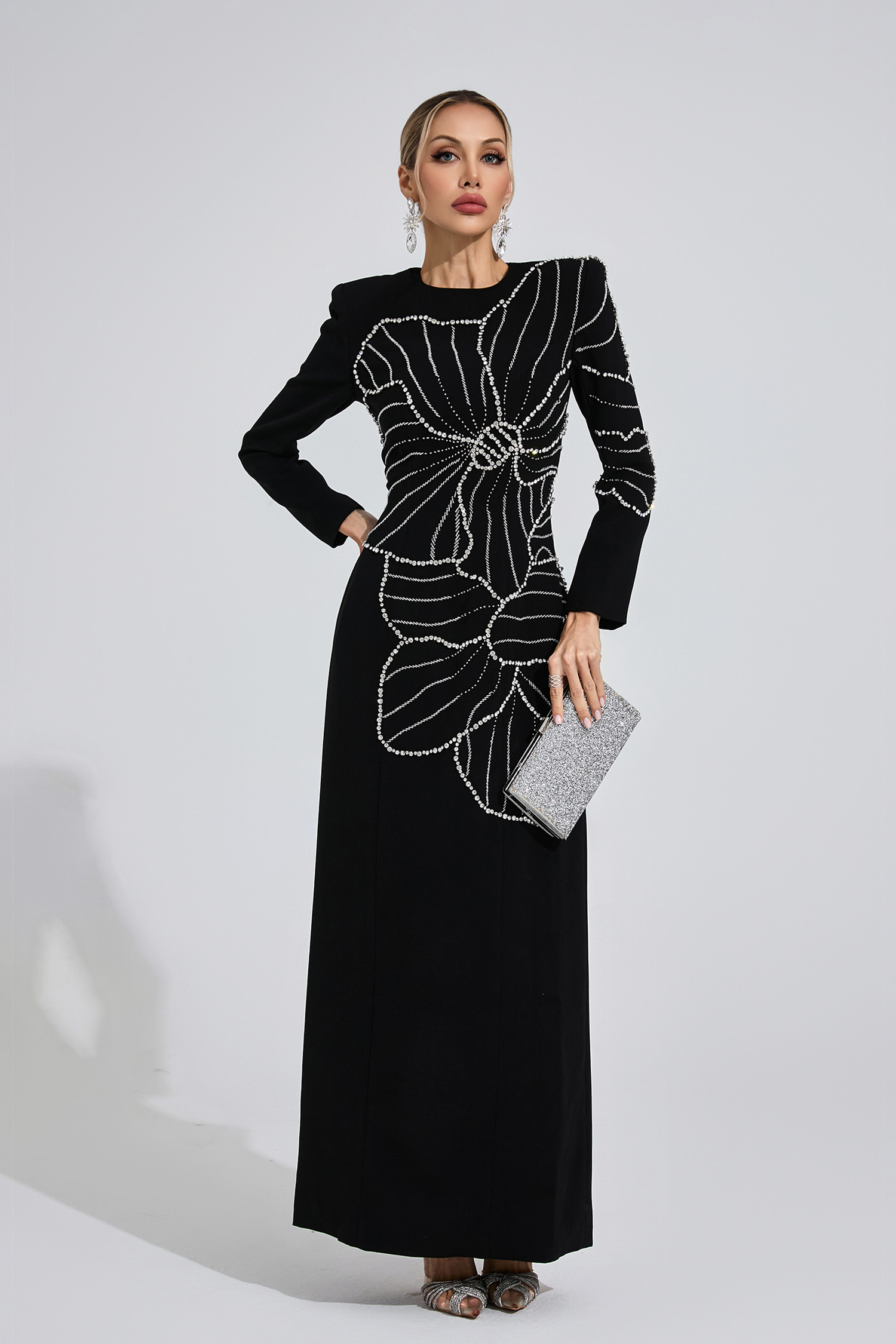 Shaw Black Diamond Maxi Dress