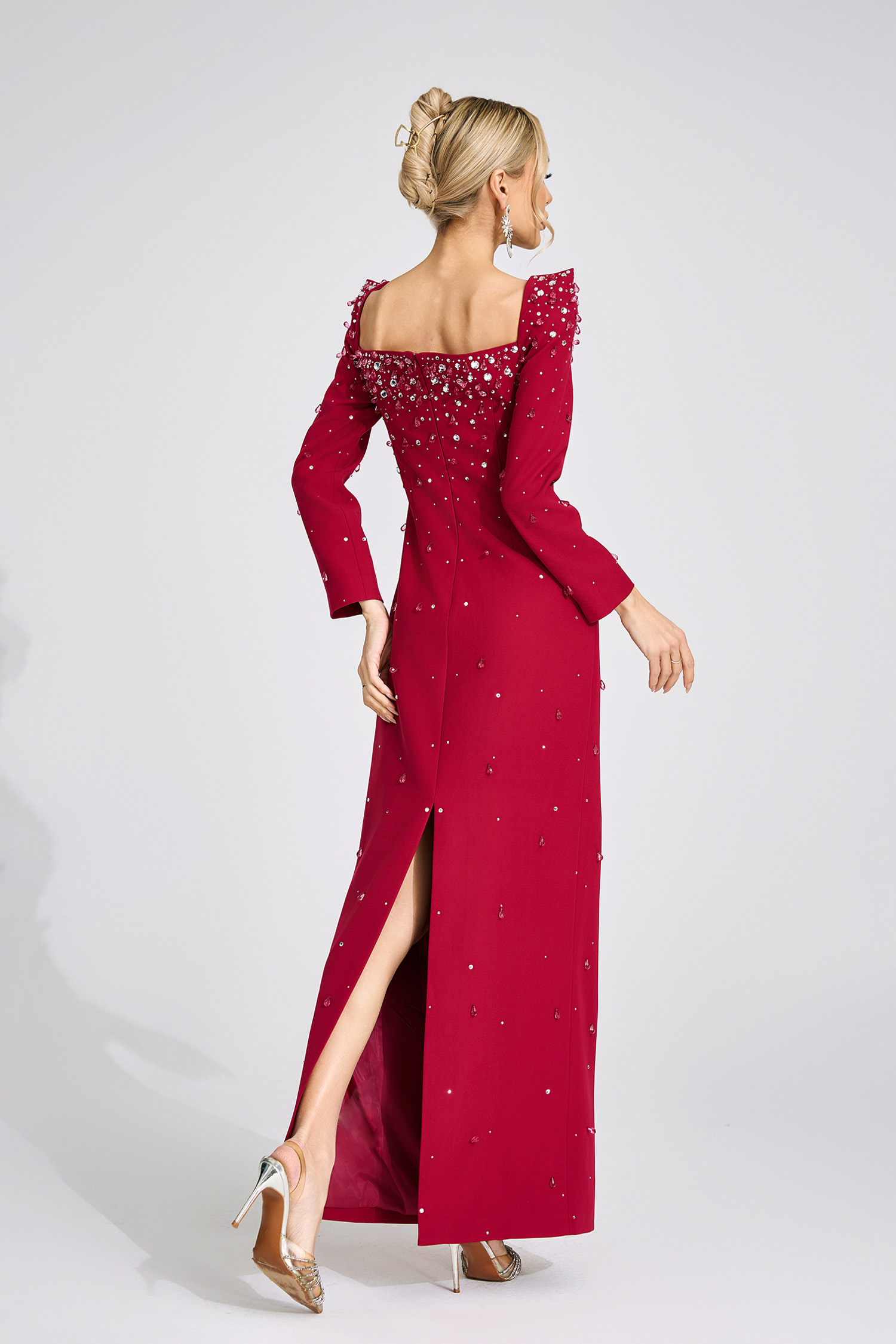 Tarn Red Diamond Maxi Dress
